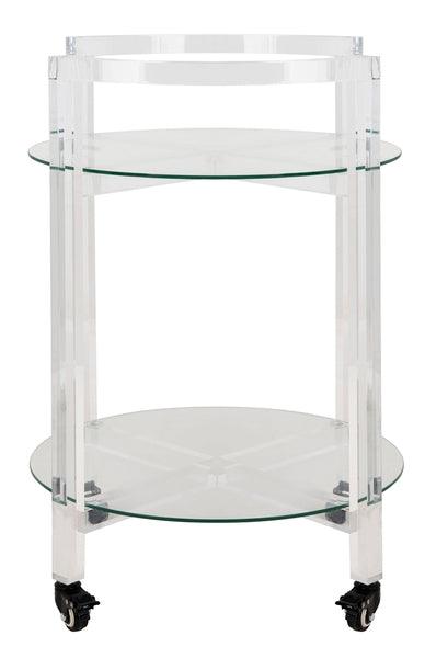 JULES 2 TIER ACRYLIC BAR CART - Frankwebs