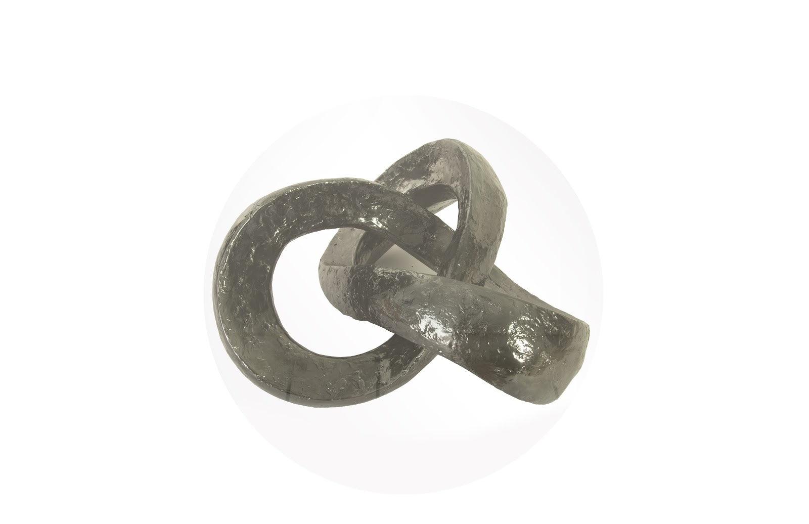 Trifoil Coffee Table, Liquid Silver w/Glass - Frankwebs