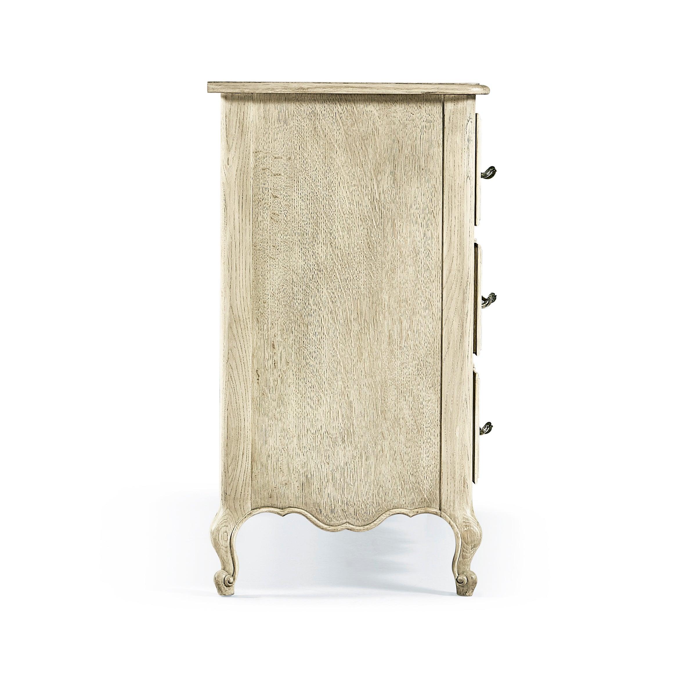 Timeless Ephemeris French Drawer Chest in Stripped Oak 42