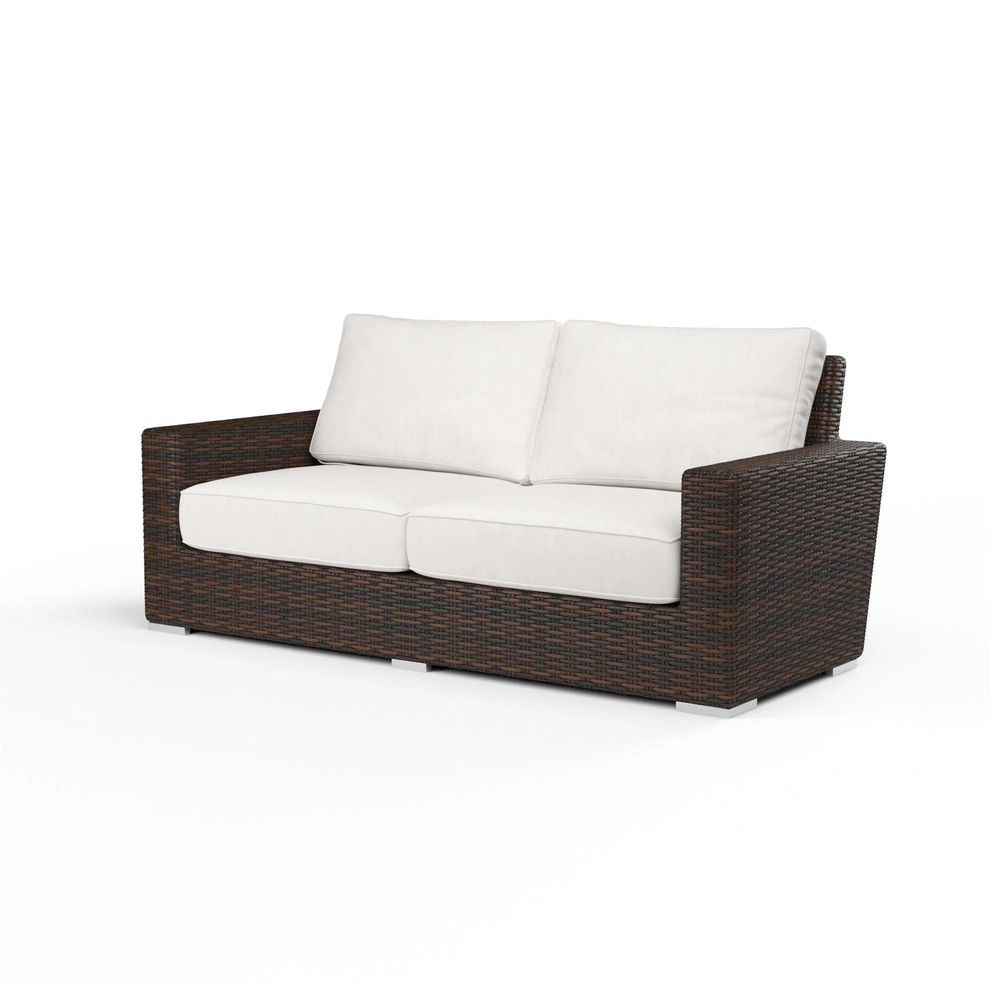 Montecito Loveseat in Canvas Flax w/ Self Welt - Frankwebs