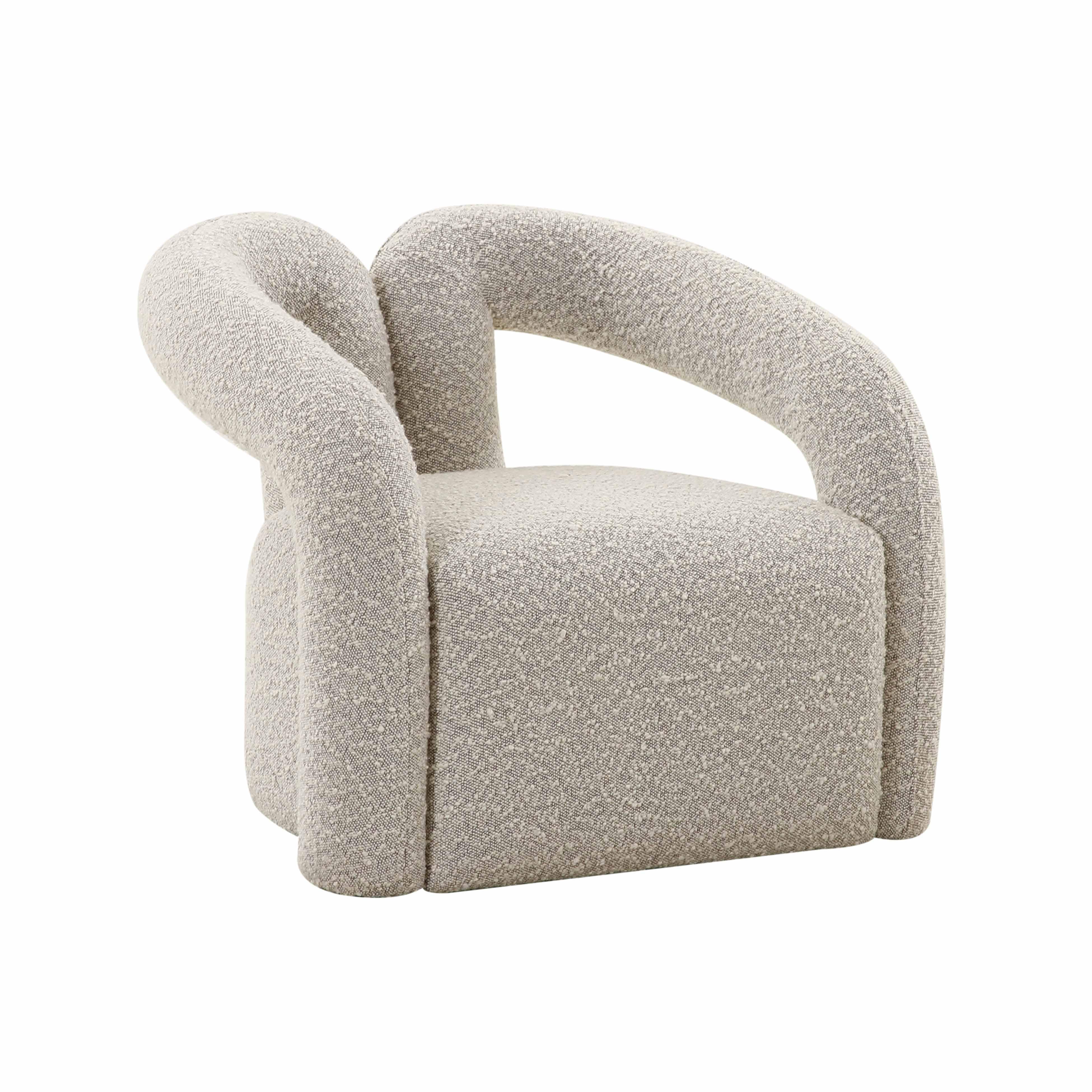 Jenn Speckled Boucle Accent Chair - Frankwebs