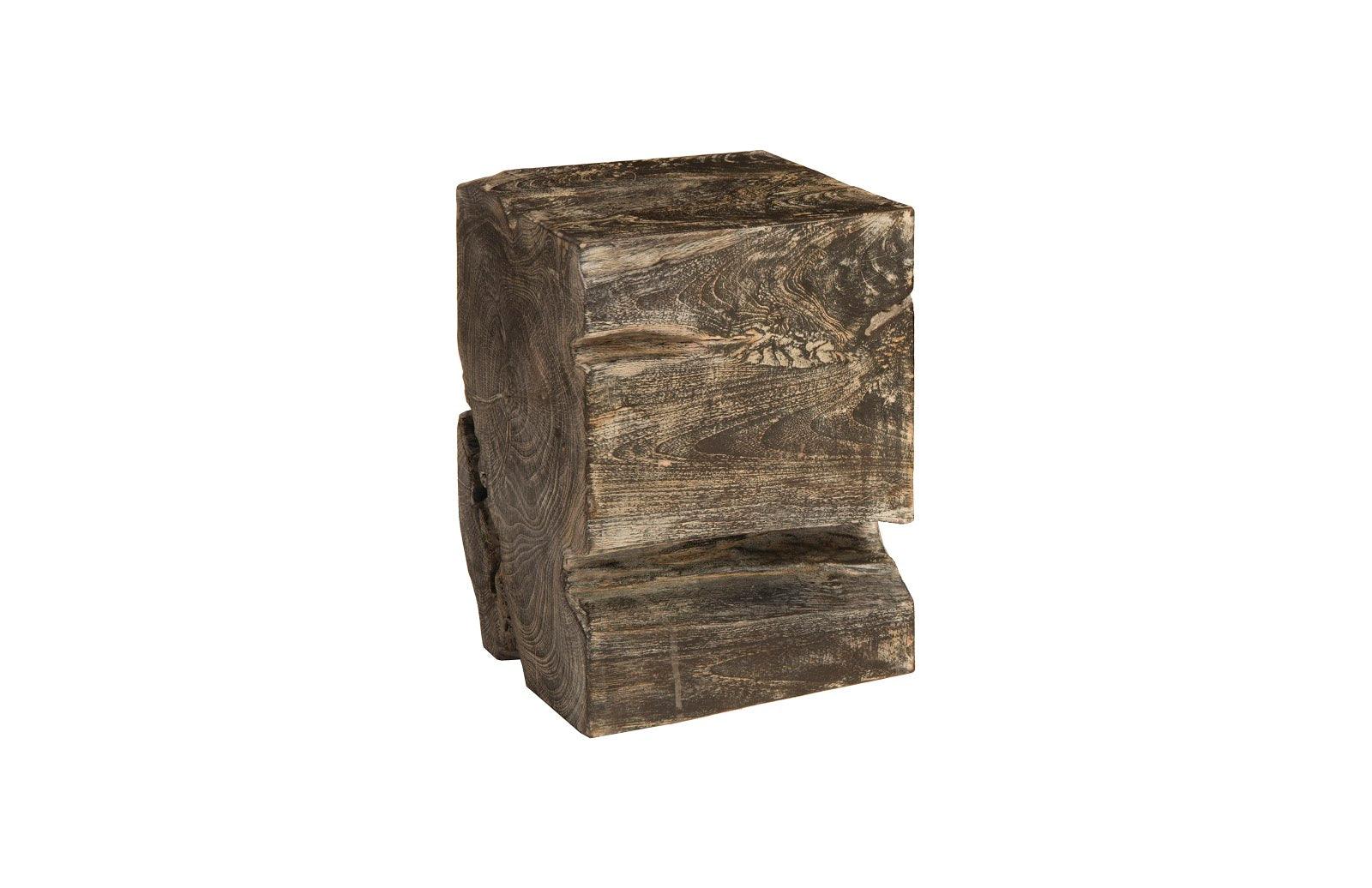 Black Wash Stool, Square - Frankwebs