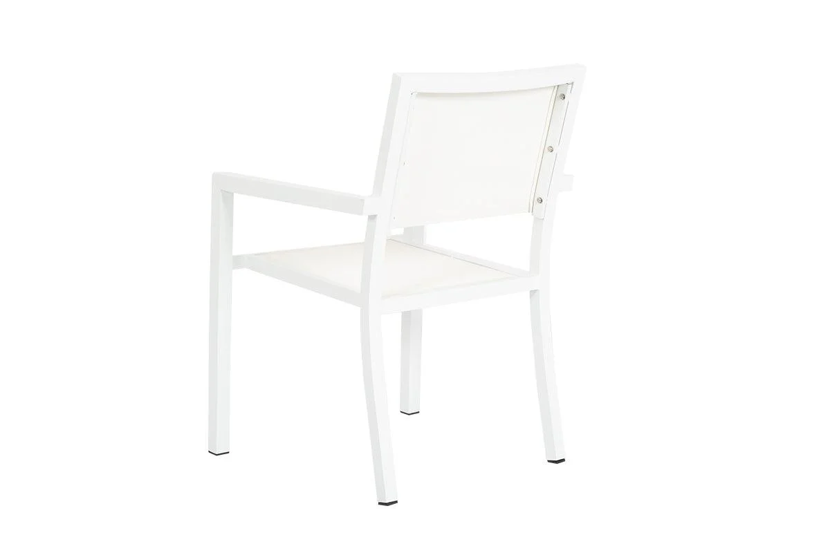 Naples Stackable Sling Dining Chair - Frankwebs