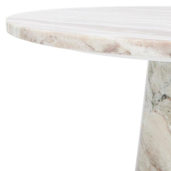 VALENTIA TALL ROUND MARBLE ACCENT TABLE - Frankwebs
