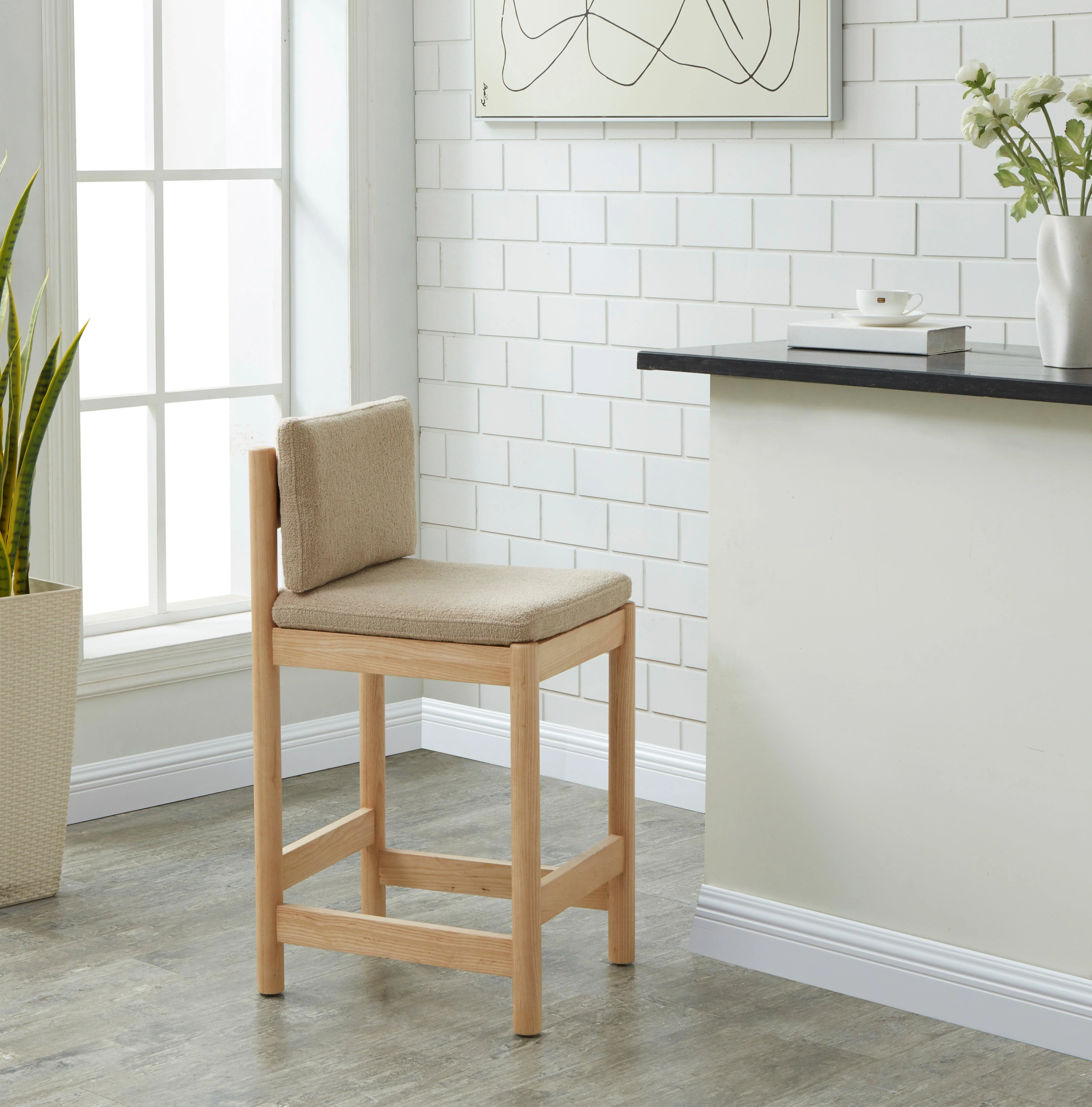 KALMIA BOUCLE COUNTER STOOL - Frankwebs