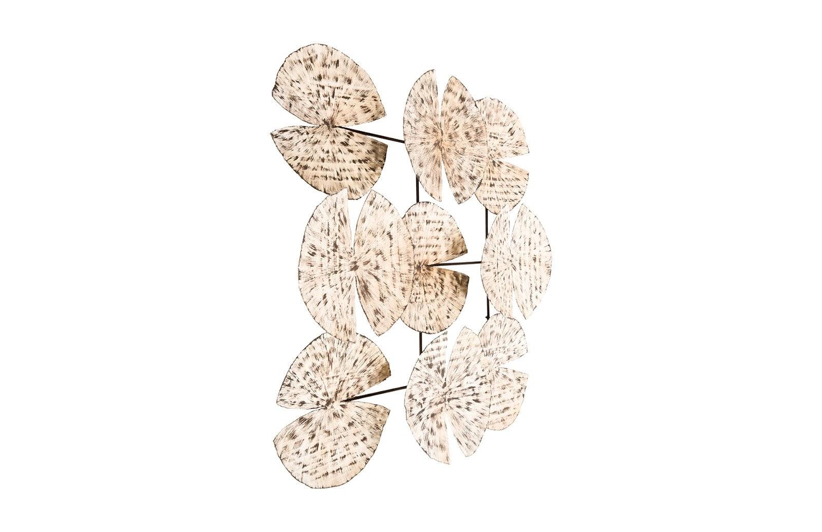 Ginkgo Leaf Wall Art, 9 Leaves, Silver - Frankwebs