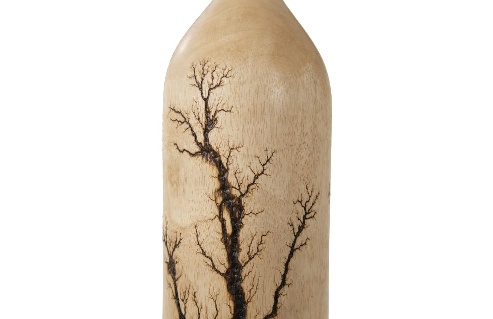 Lightning Bottle, Mango Wood, Long Neck - Frankwebs