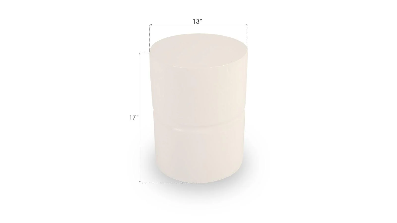 Stacked Stool, Gel Coat White - Frankwebs