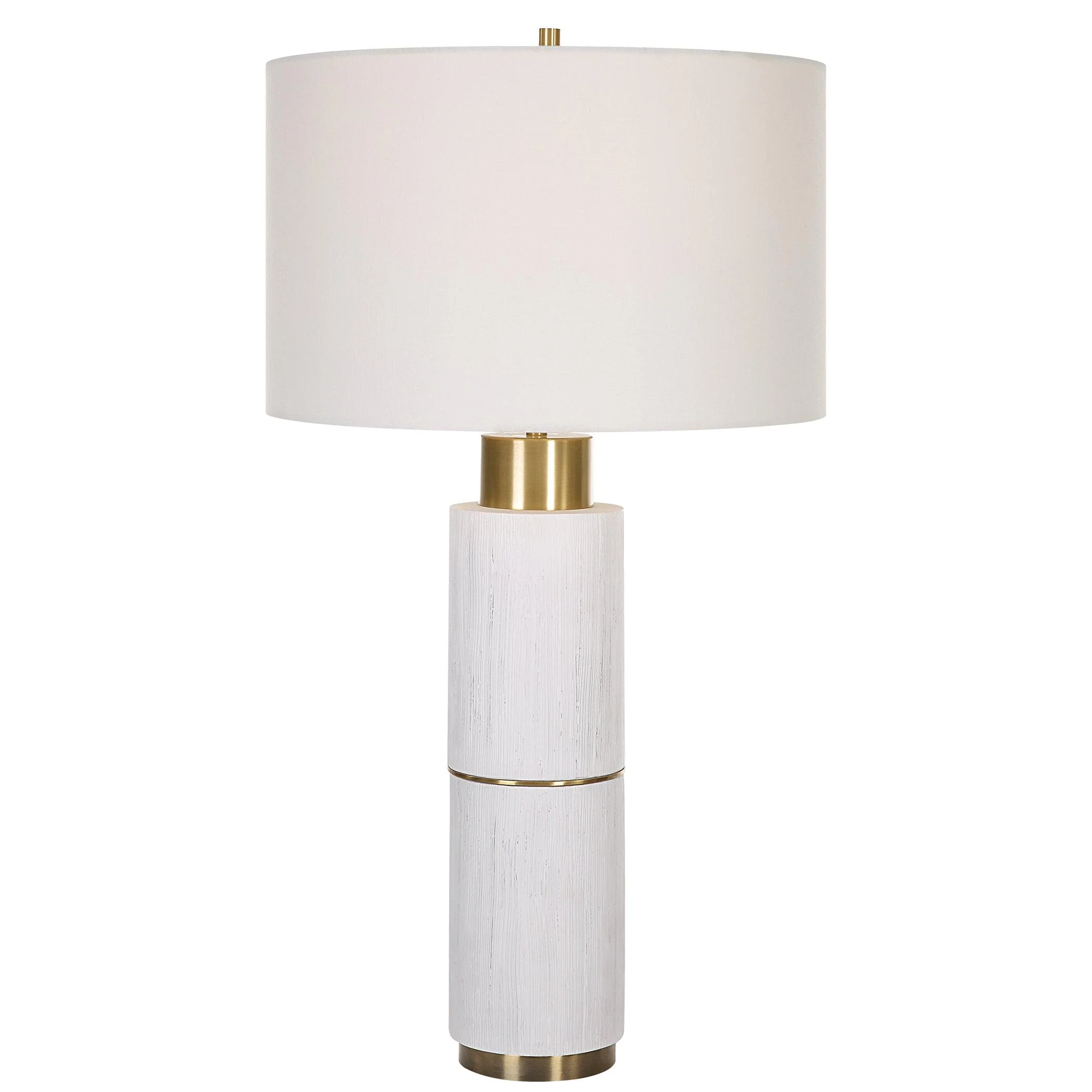 Ruse Whitewashed Table Lamp - Frankwebs
