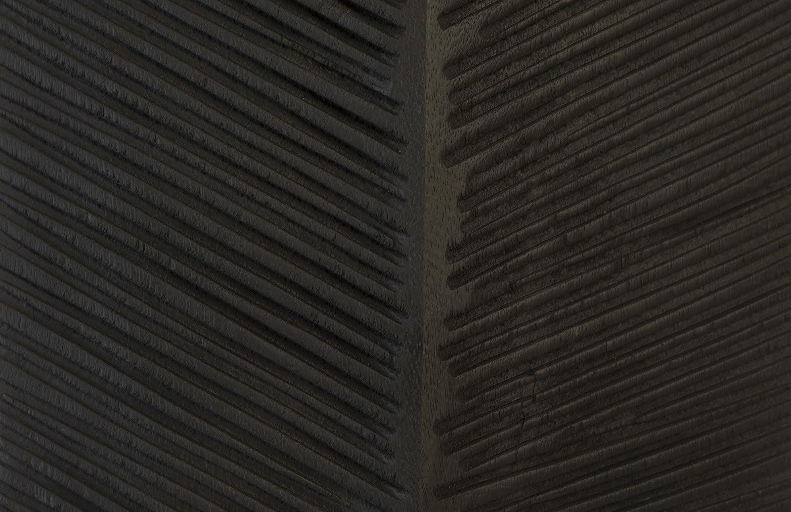 Carved Leaf on Stand, Burnt, XL - Frankwebs