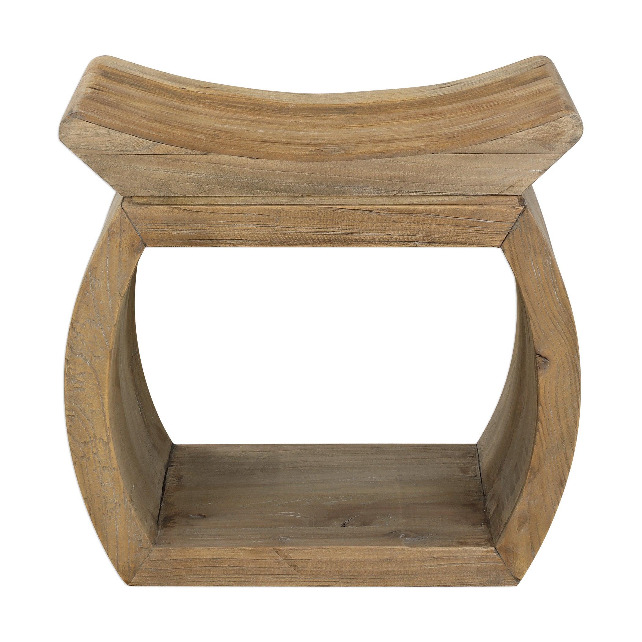 CONNOR ELM ACCENT STOOL - Frankwebs
