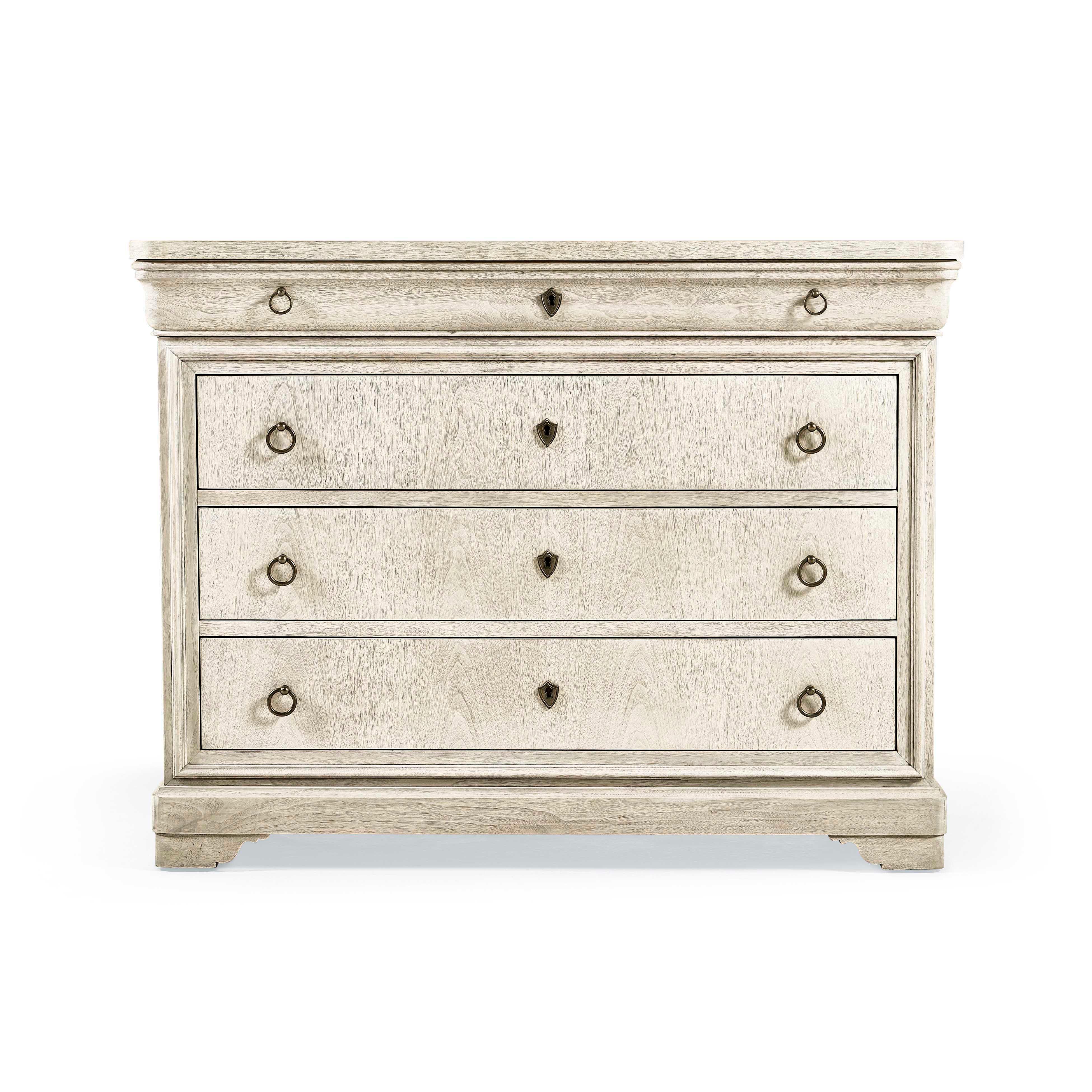Timeless Entropy Louis Phillipe Drawer Chest in Bleached Walnut 46