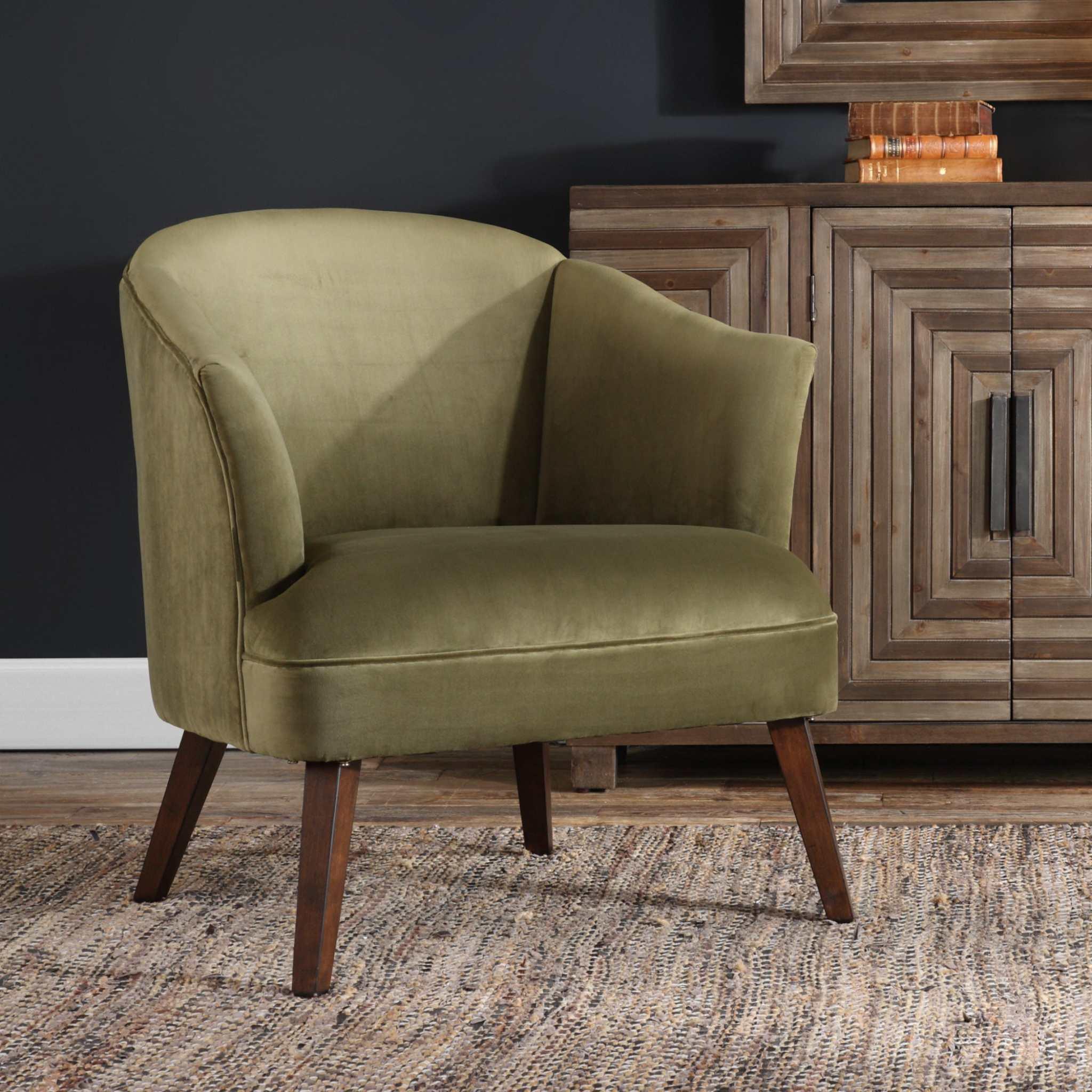 Conroy Olive Accent Chair - Frankwebs