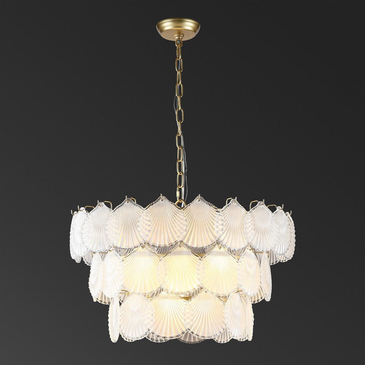 GUTIERREZ 3 TIER GLASS CHANDELIER - Frankwebs