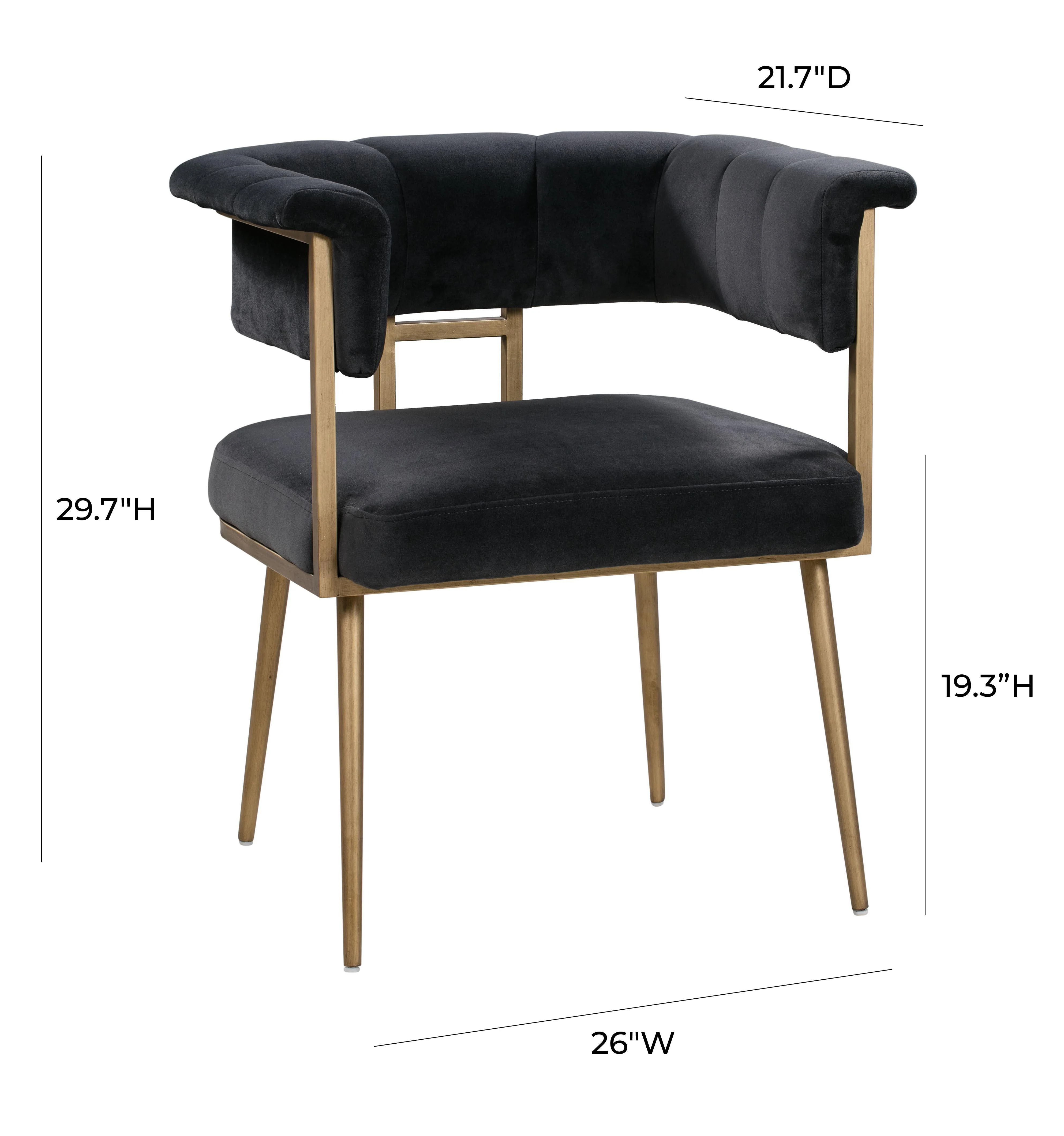 Astrid Grey Velvet Chair - Frankwebs