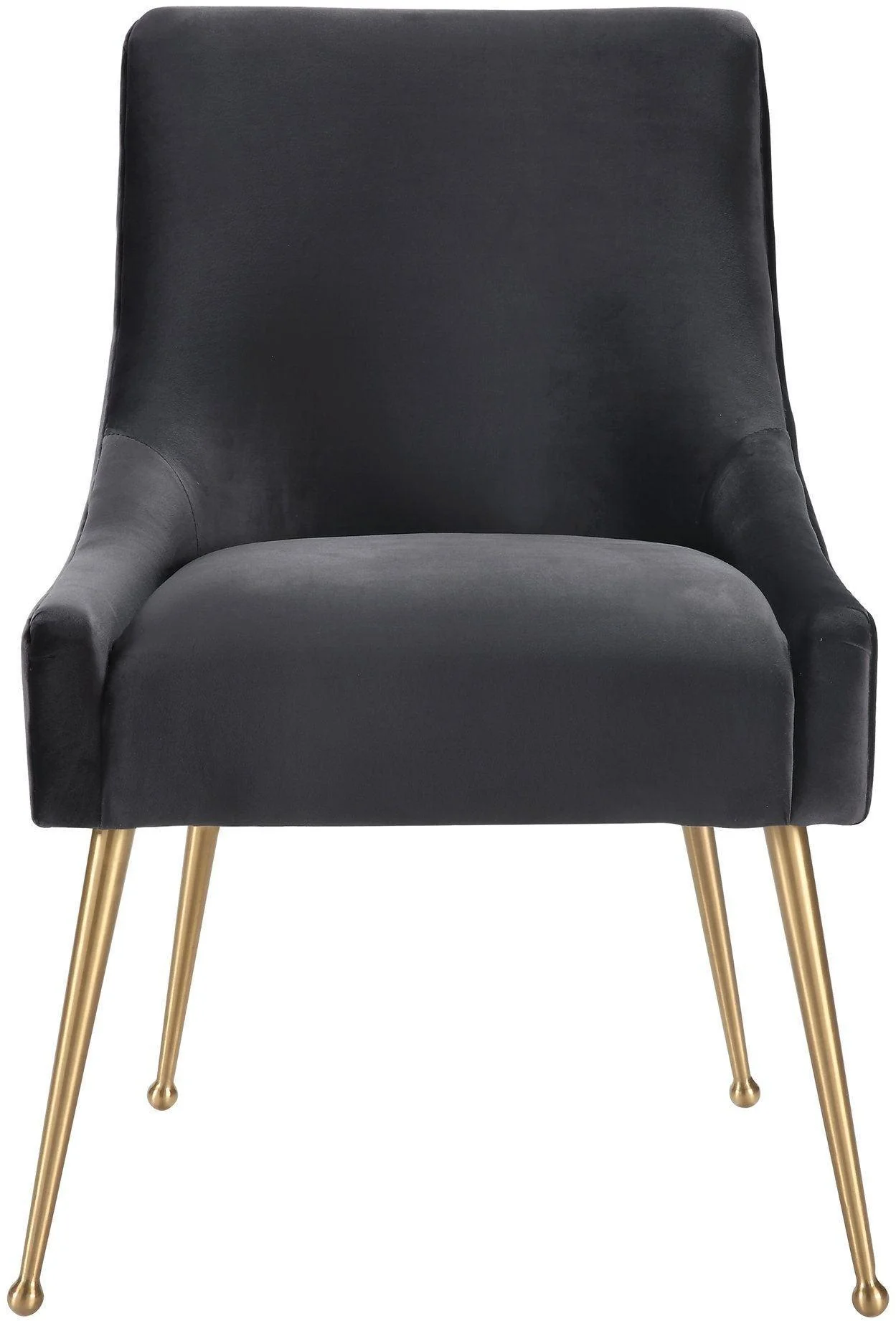 Beatrix Grey Velvet Side Chair - Frankwebs
