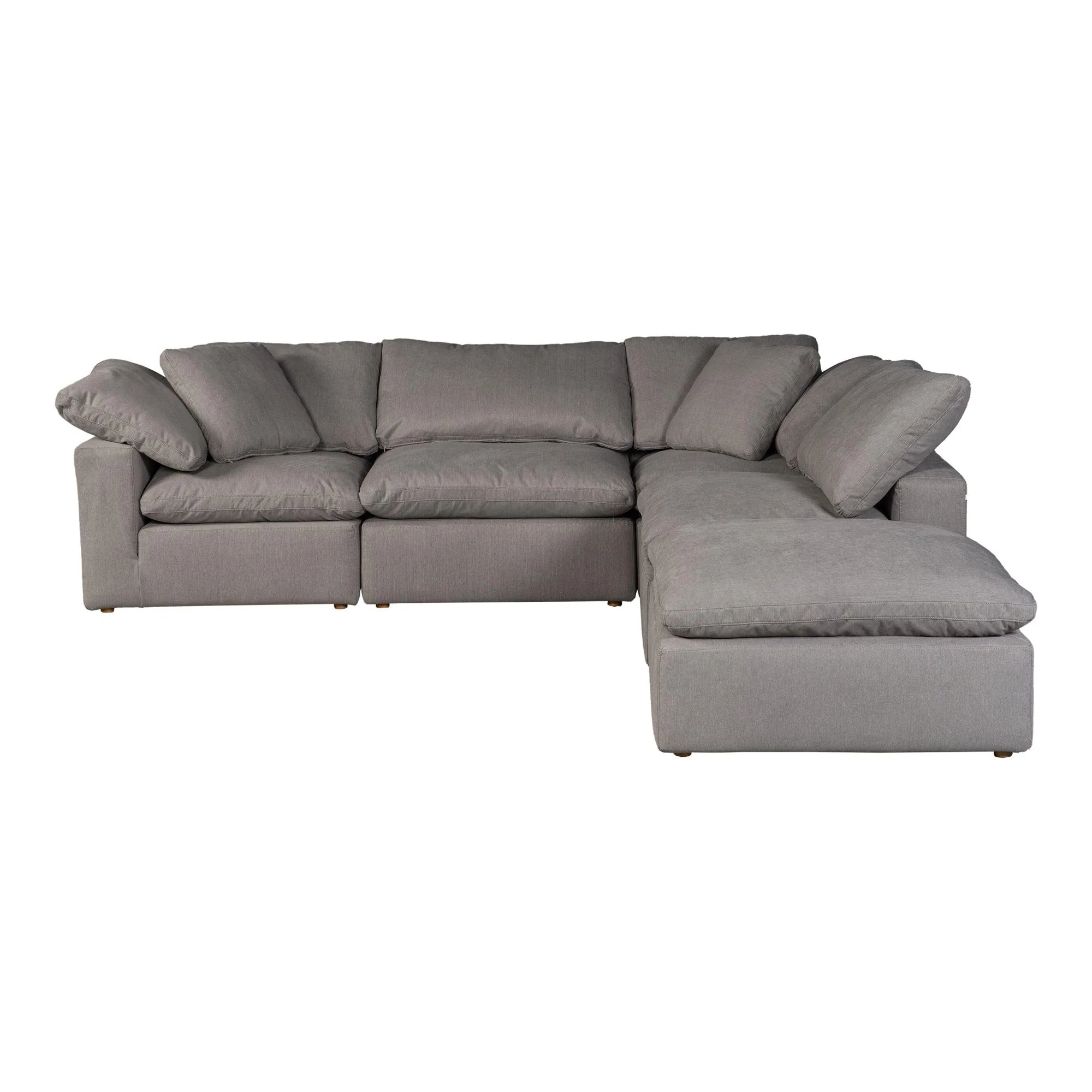 Terra Condo Dream Modular Sectional Performance Fabric Light Grey - Frankwebs