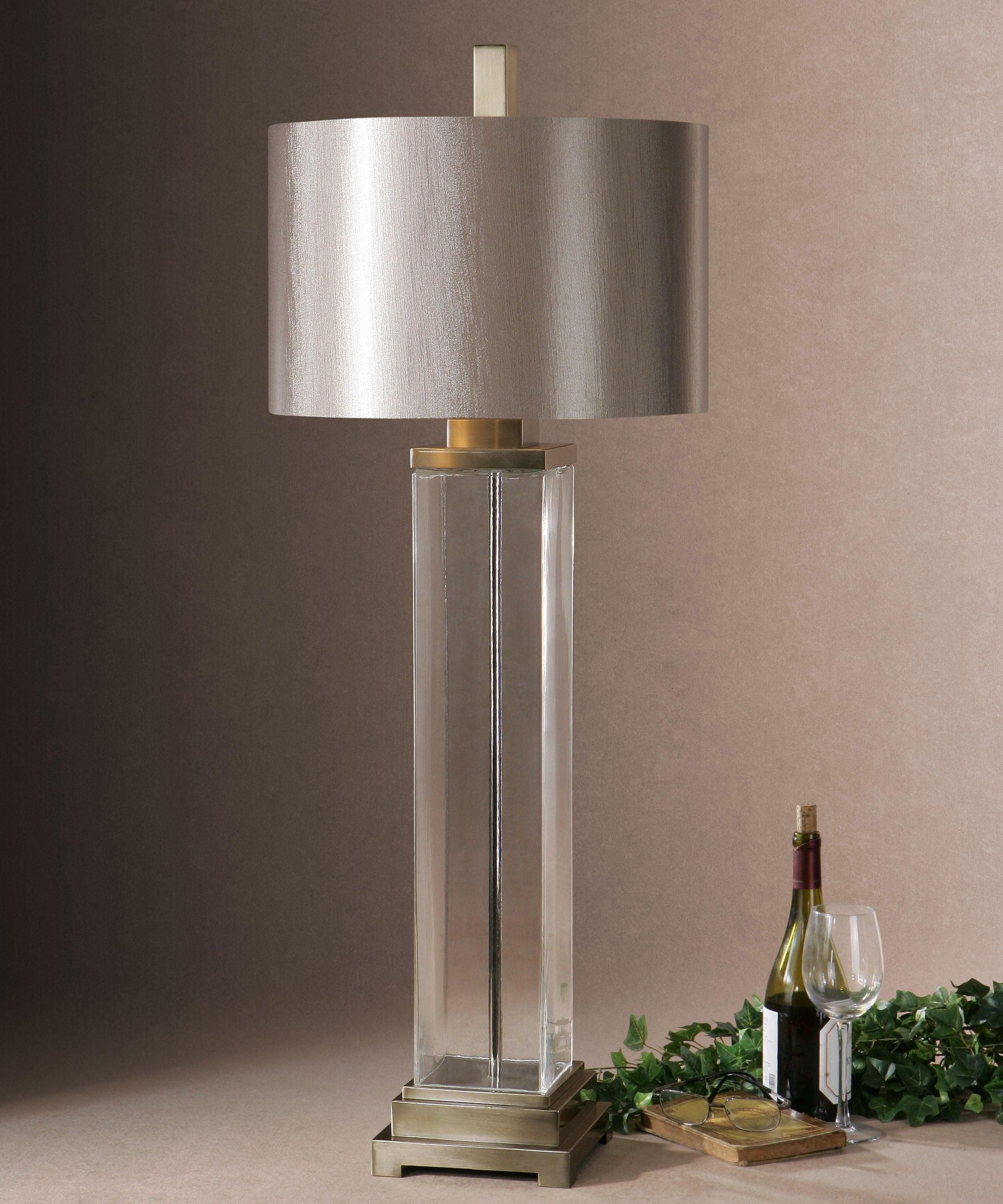 DRUSTAN CLEAR GLASS TABLE LAMP - Frankwebs