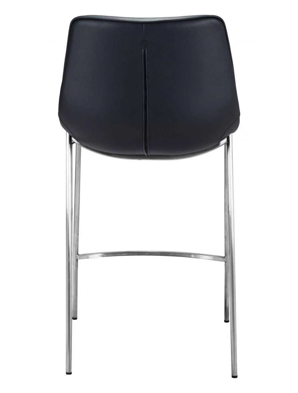 Magnus Counter Chair (Set of 2) Black & Silver - Frankwebs