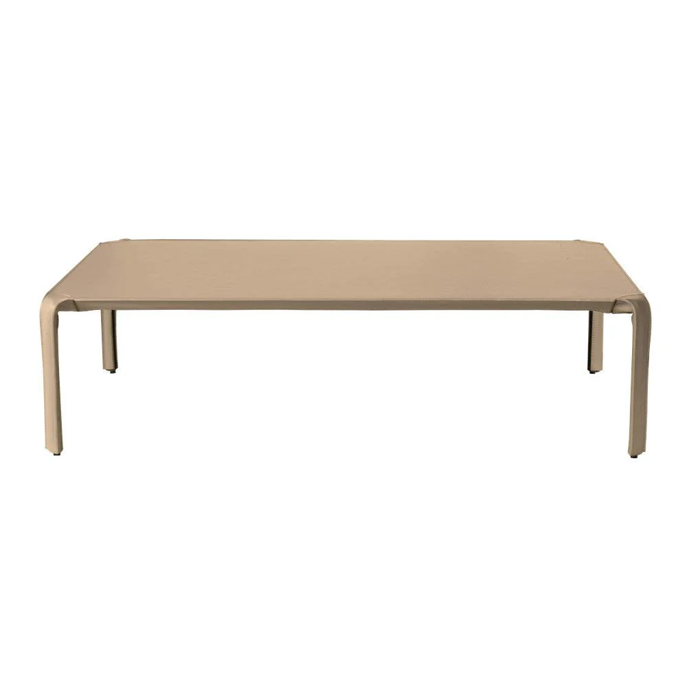 Libro Rectangular Cocktail Table, Taupe - Frankwebs