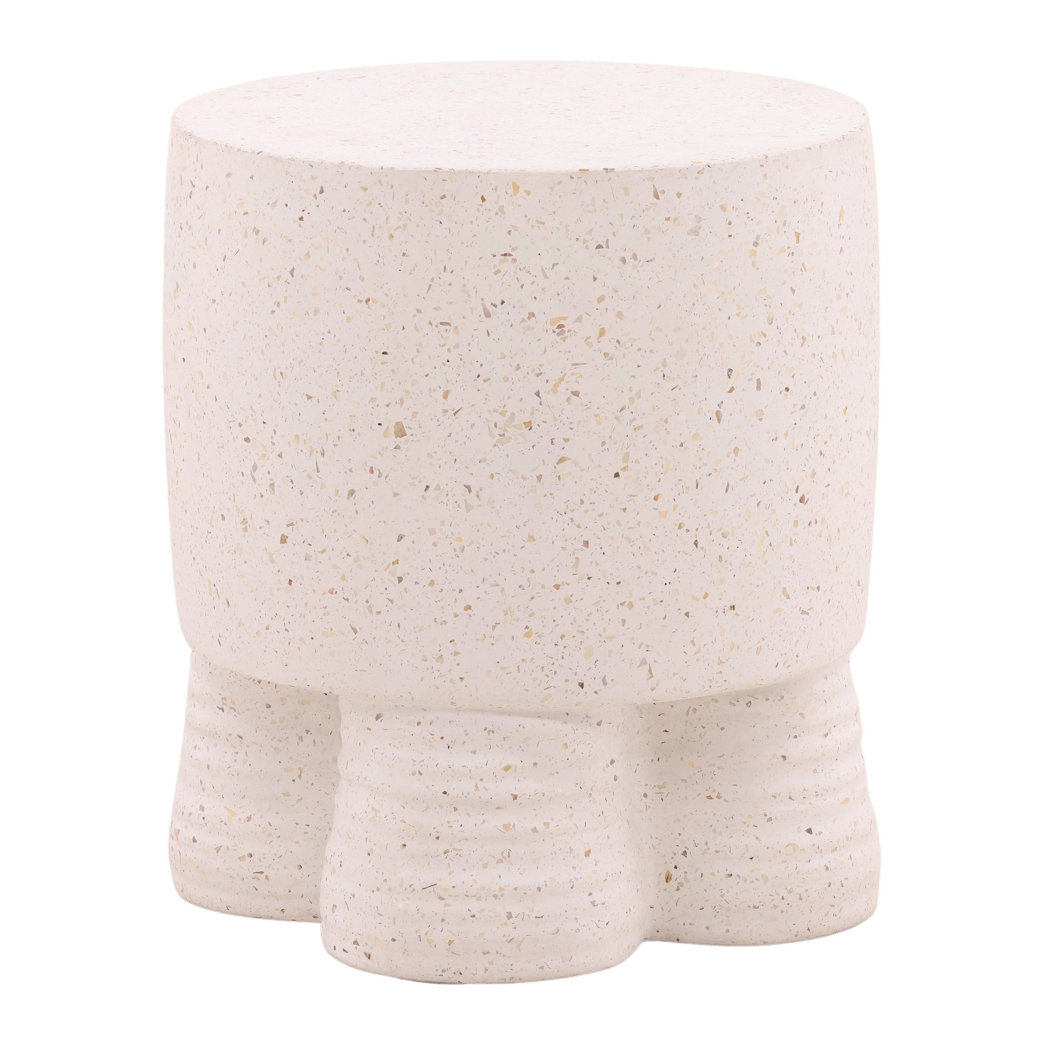 Theodore Outdoor End Table Ivory - Frankwebs