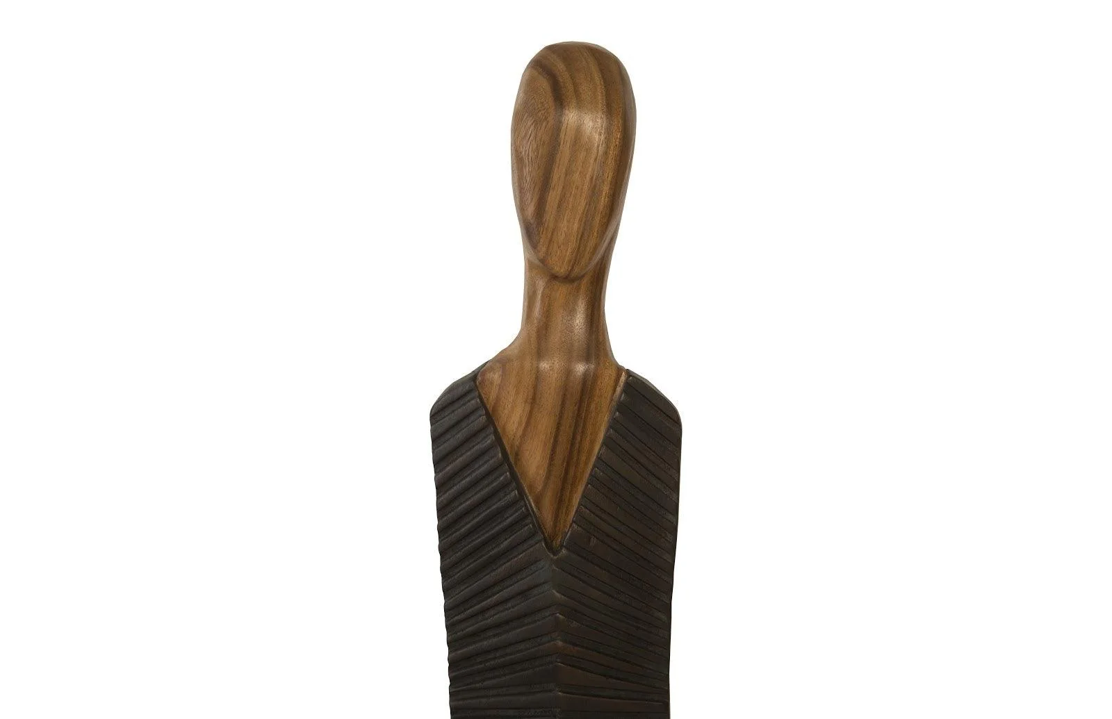 Vested Male Sculpture, Medium, Chamcha, Natural, Black, Copper - Frankwebs