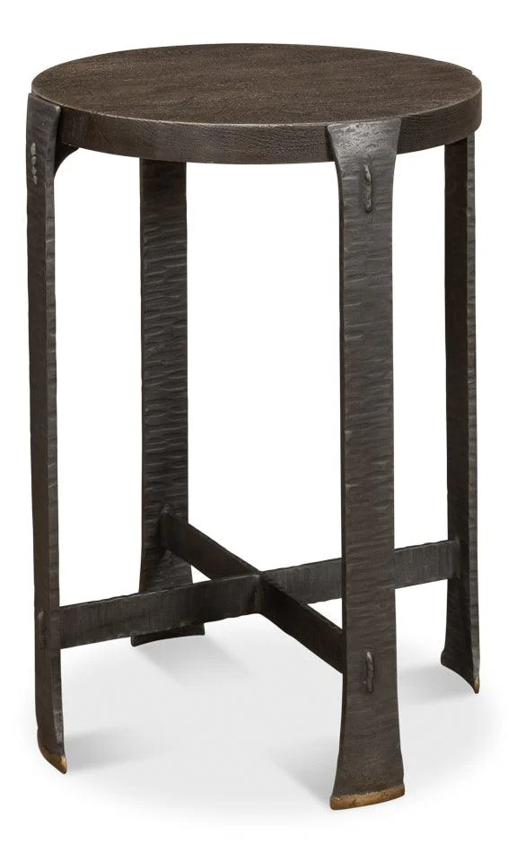 Forged Slats Side Table/Moleskin - Frankwebs