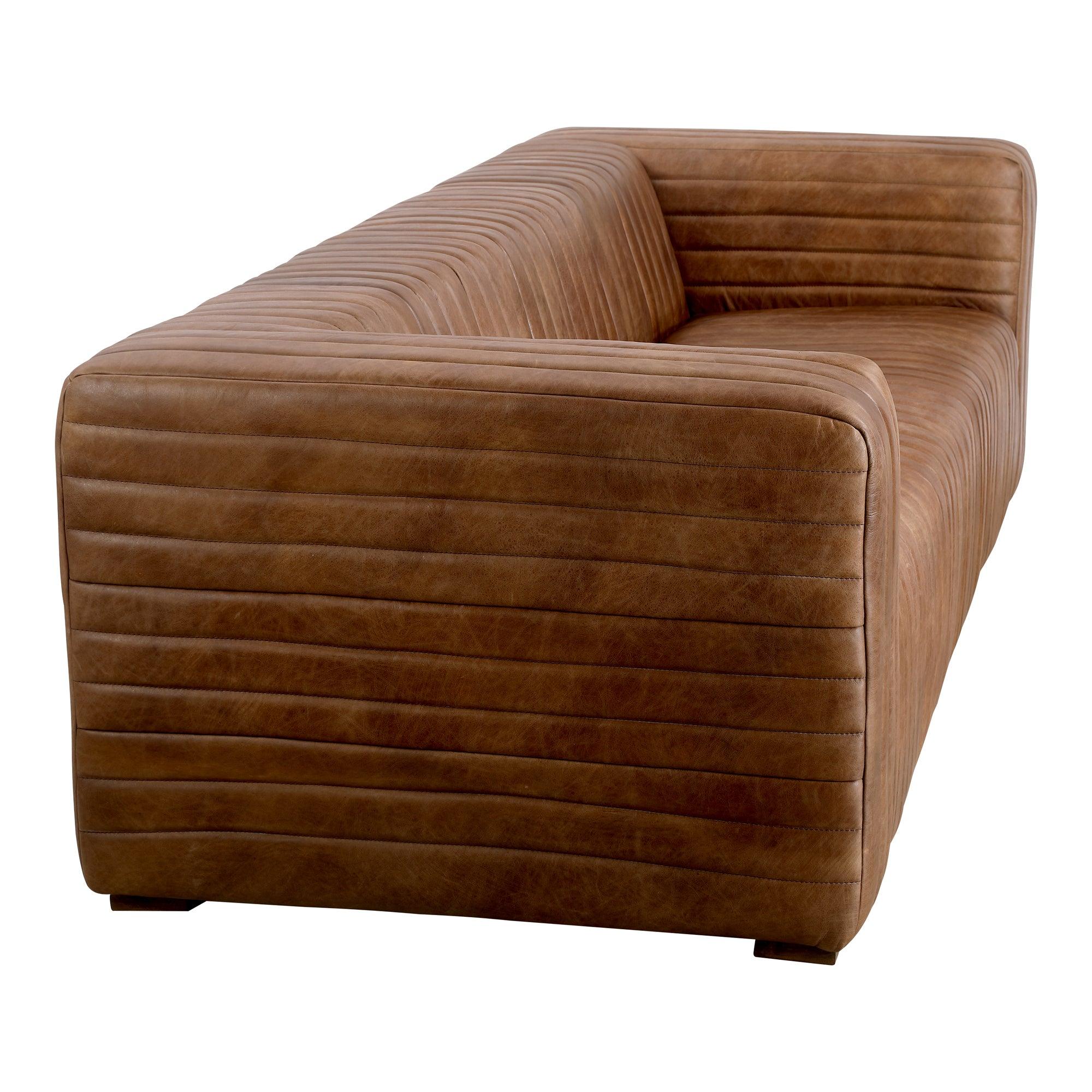 Castle Sofa Open Road Brown Leather - Frankwebs