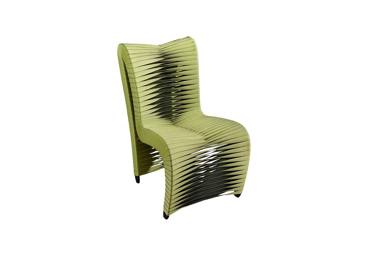Seat Belt Dining Chair, High Back, Green/Black - Frankwebs