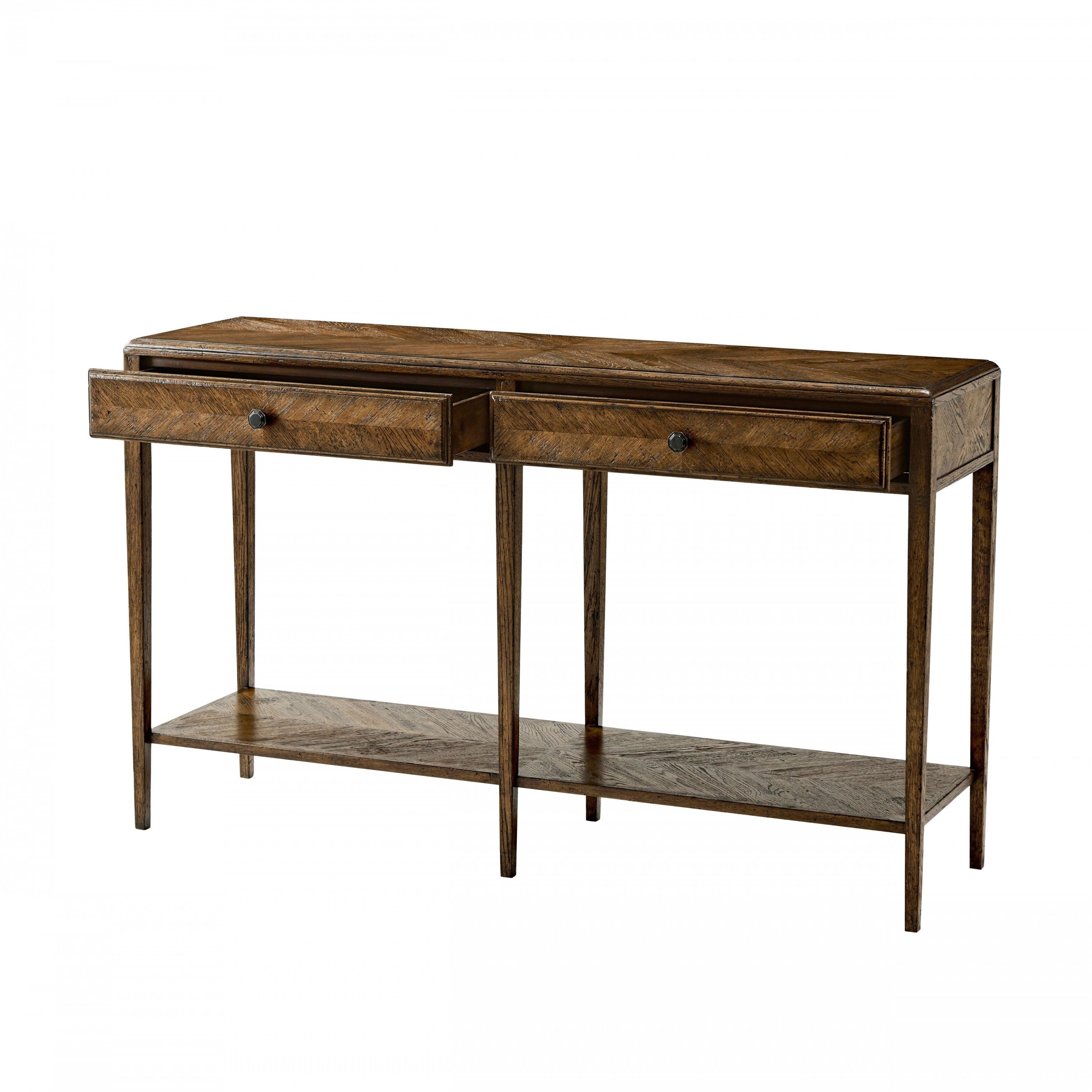 Nova Two Frieze Drawers Console Table - Frankwebs
