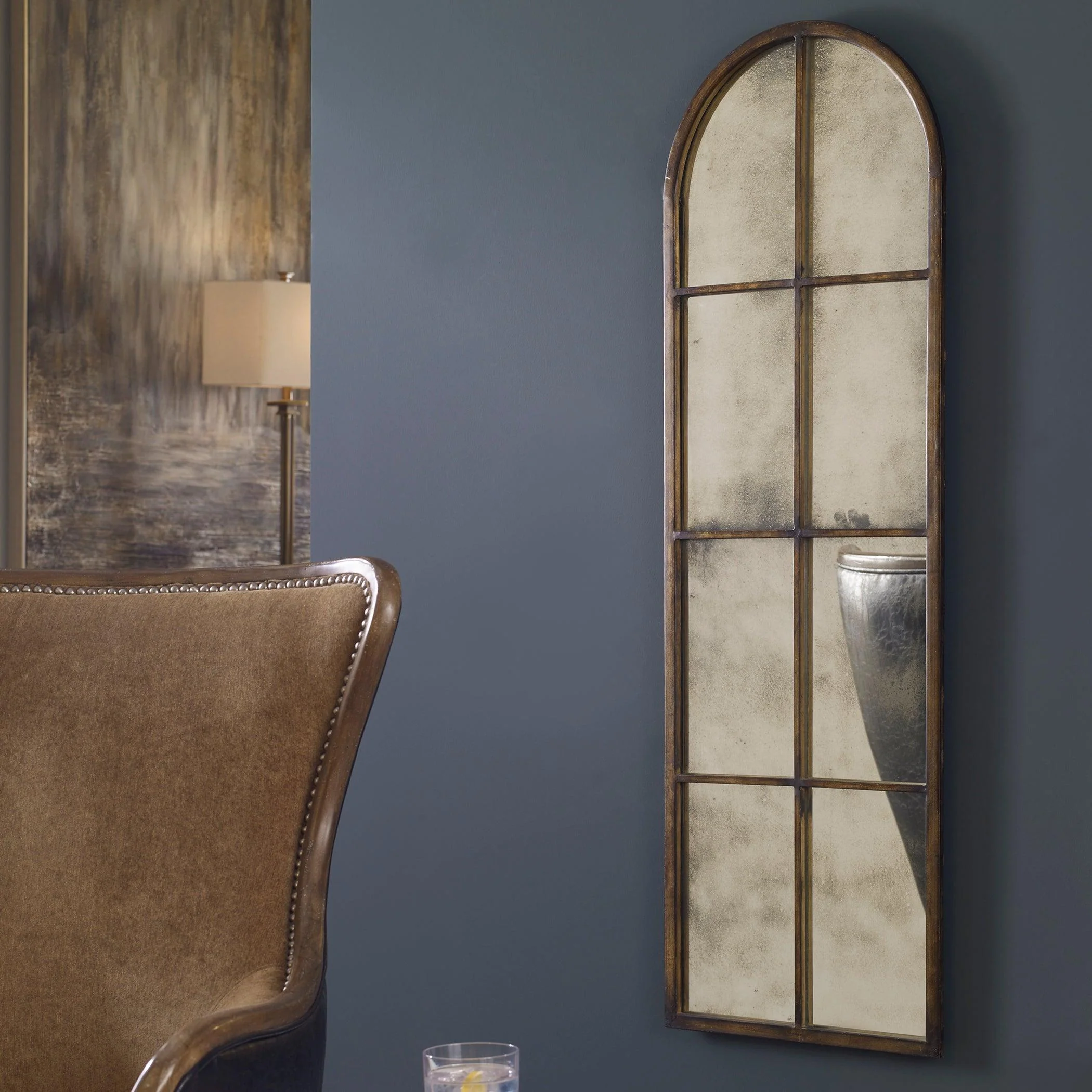 AMIEL ARCHED BROWN MIRROR - Frankwebs