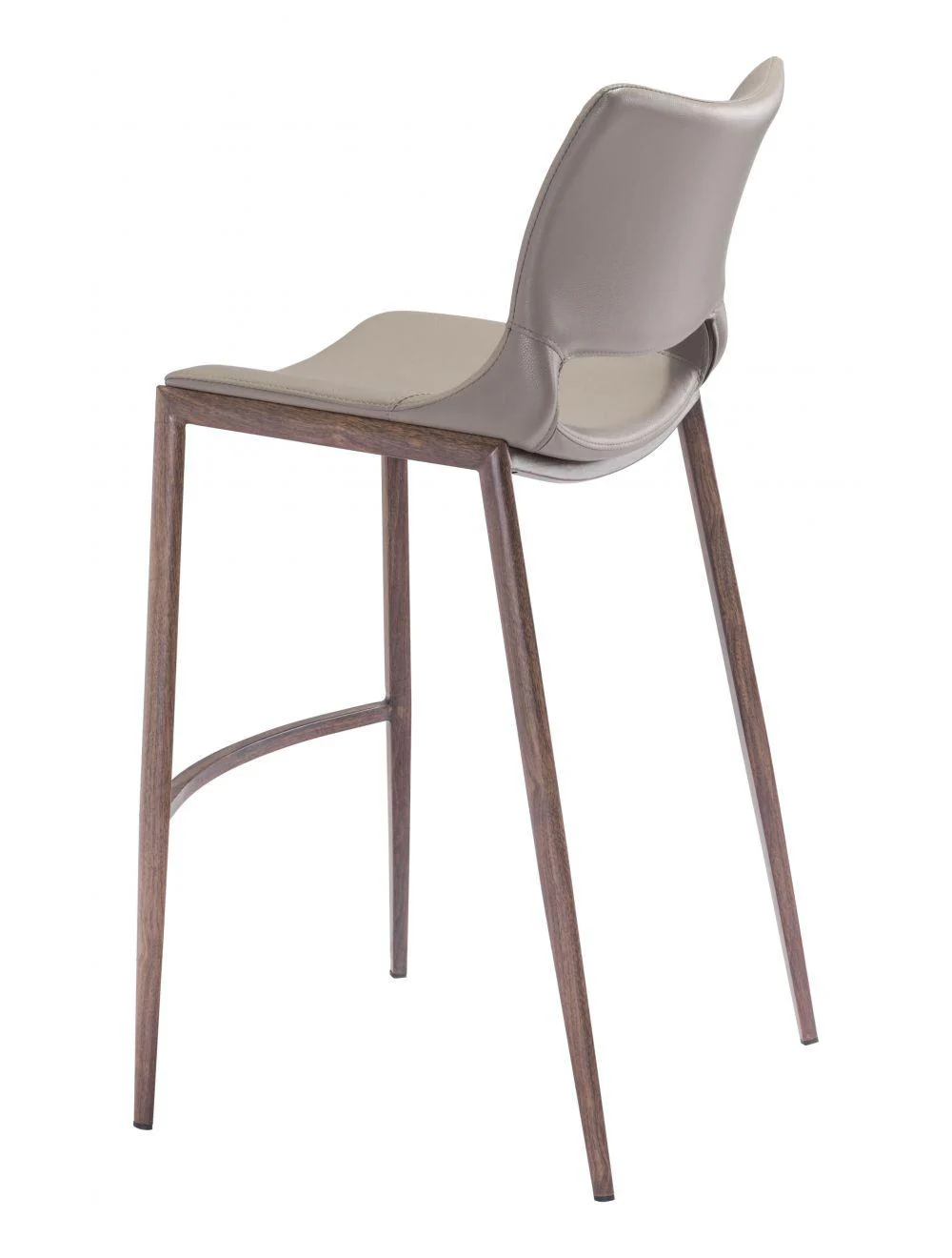 Ace Bar Chair (Set of 2) Gray & Walnut - Frankwebs