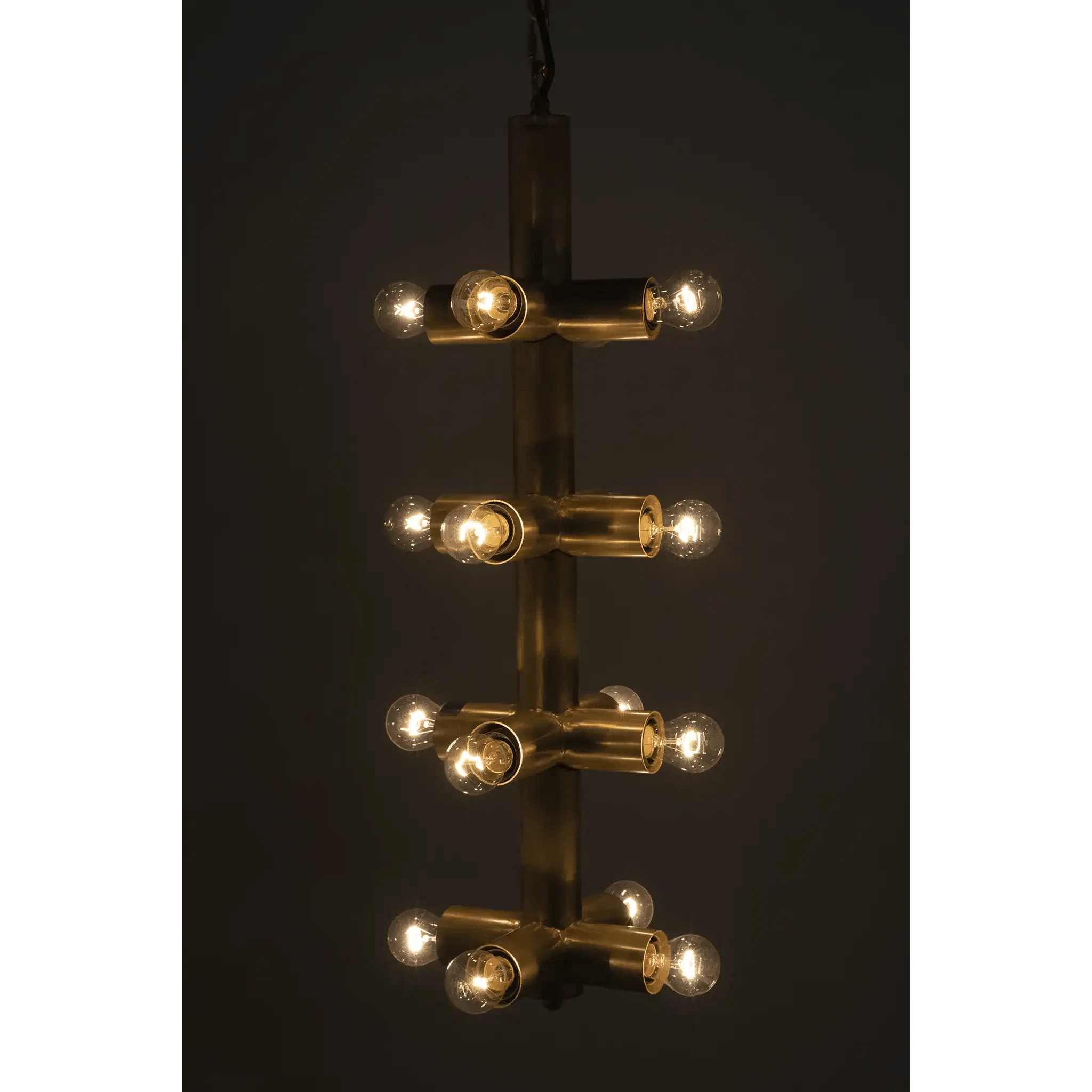 Axe Chandelier, Metal with Brass Finish - Frankwebs