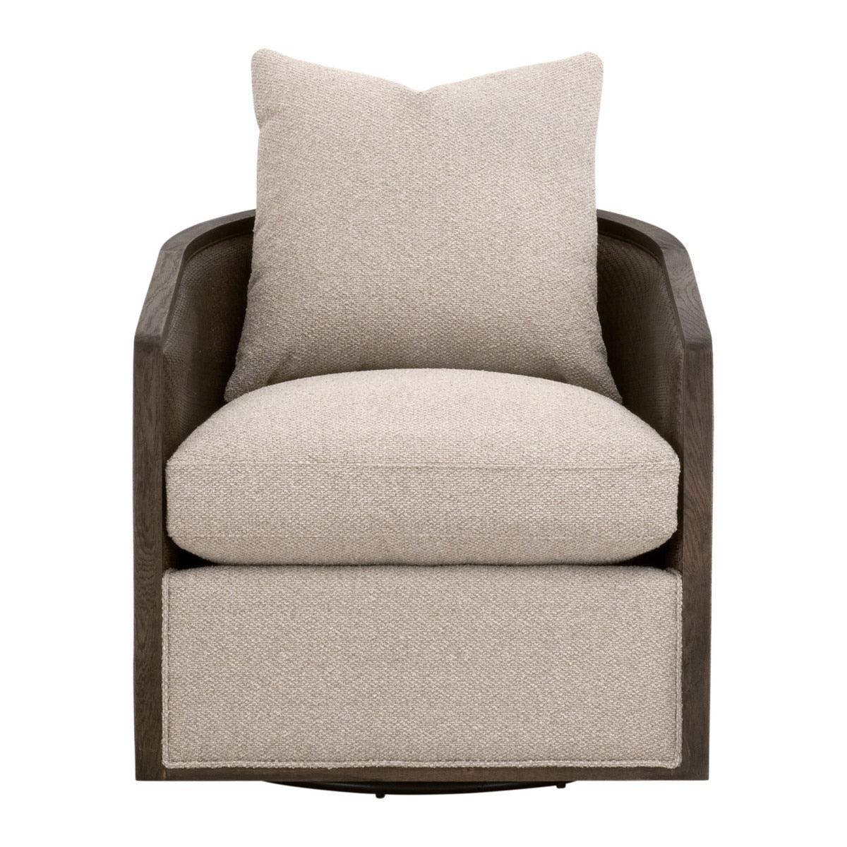 McGuire Swivel Club Chair - Jute - Frankwebs