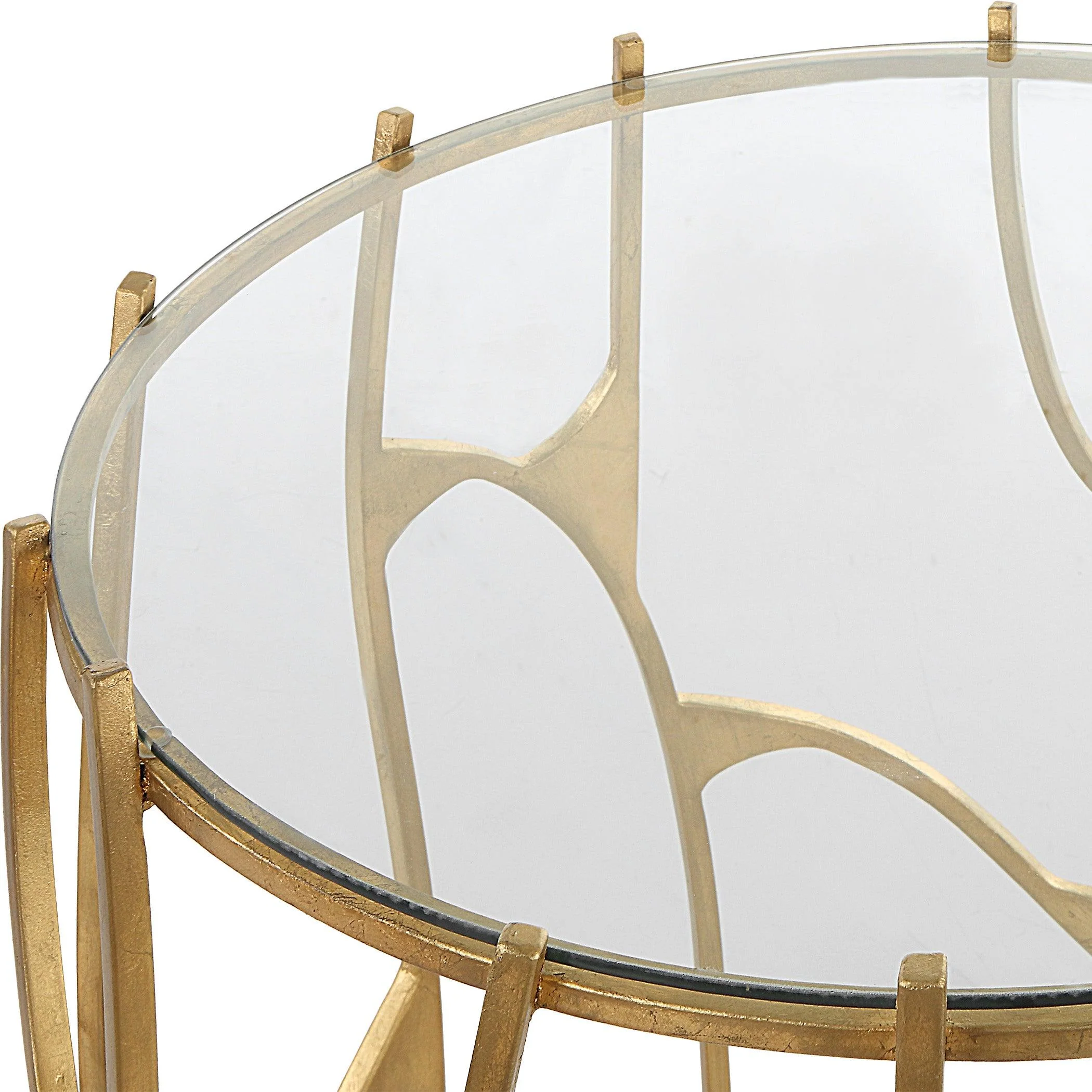 Ritual Round Gold Side Table - Frankwebs