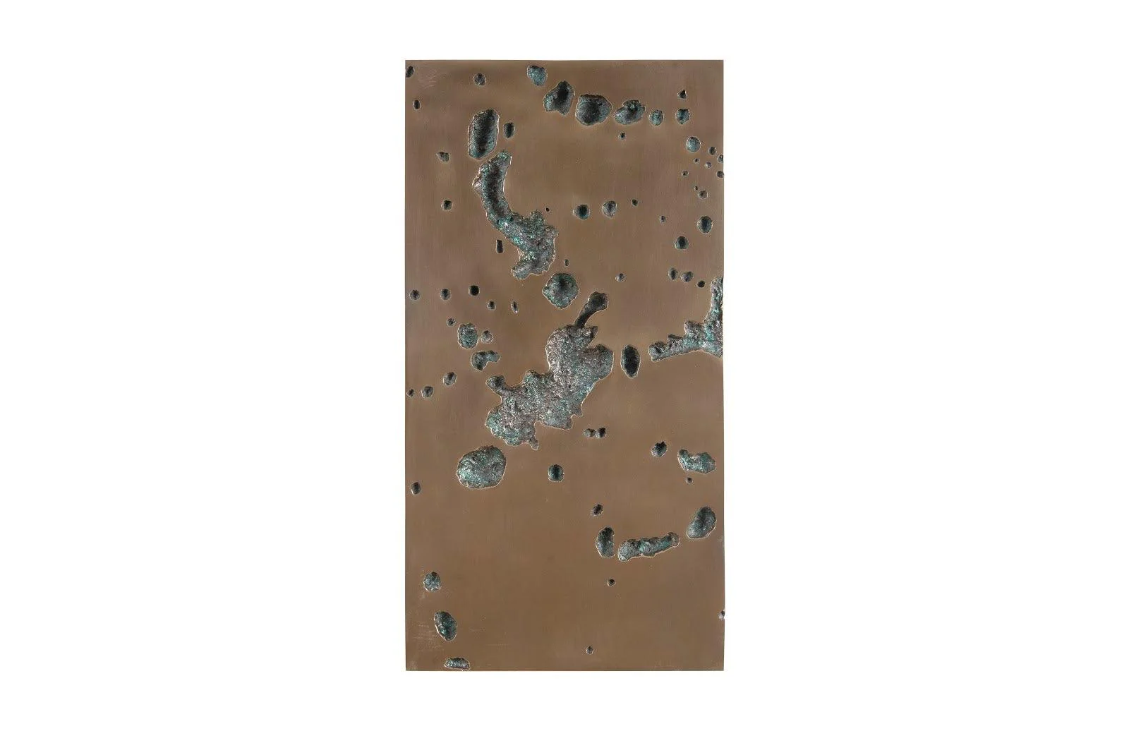 Splotch Wall Art 3, Rectangle, Bronze Finish - Frankwebs