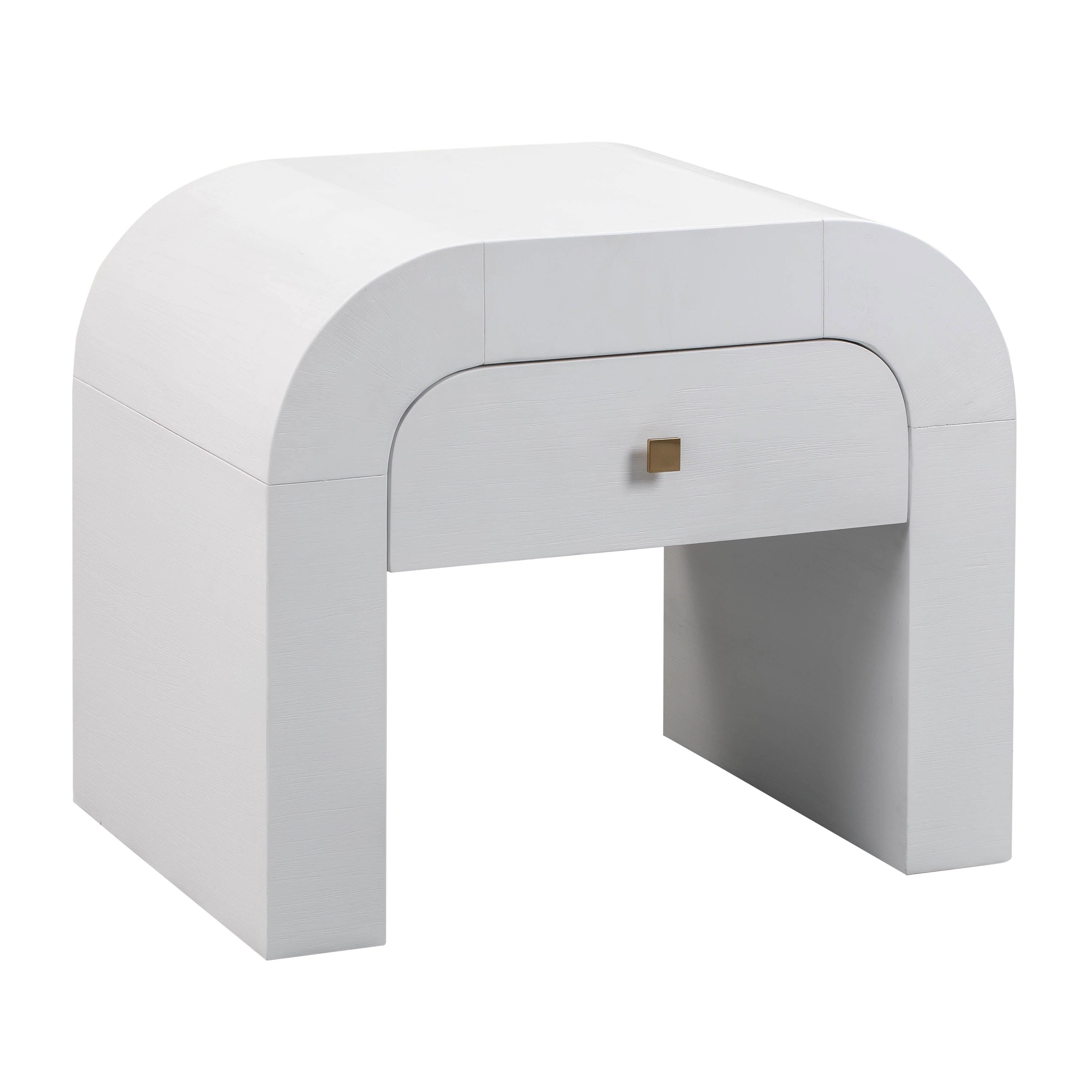 Hump White Nightstand - Frankwebs