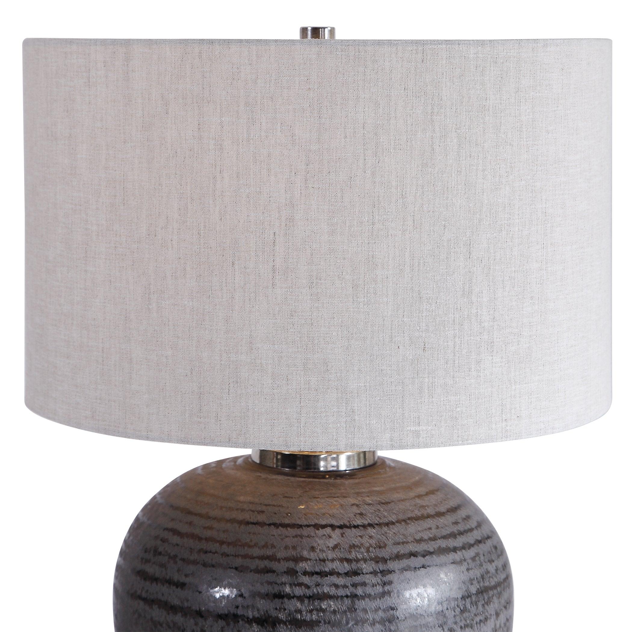 MIKKEL CHARCOAL TABLE LAMP - Frankwebs