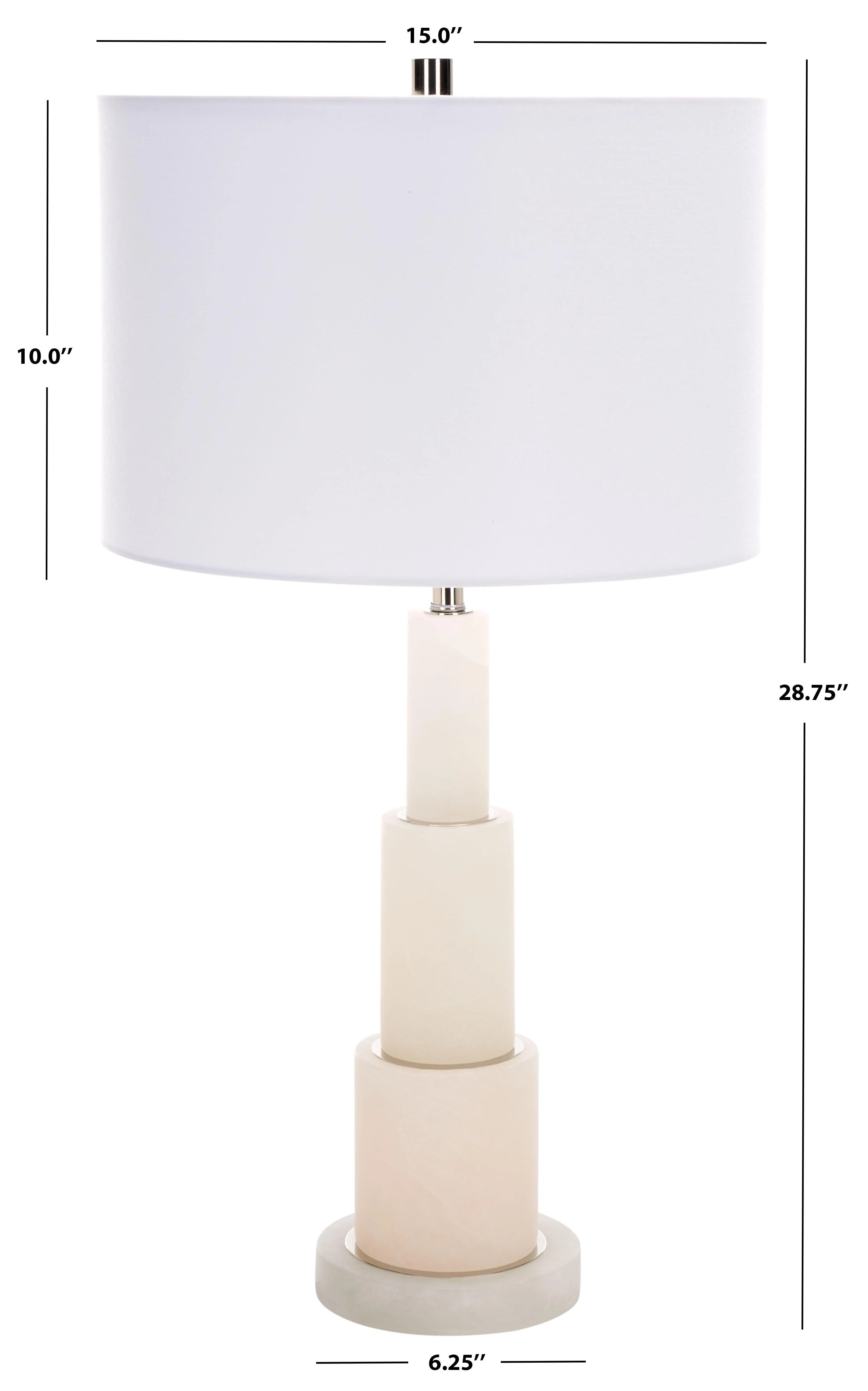 GARDINER ALABASTER TIERED TABLE LAMP - Frankwebs