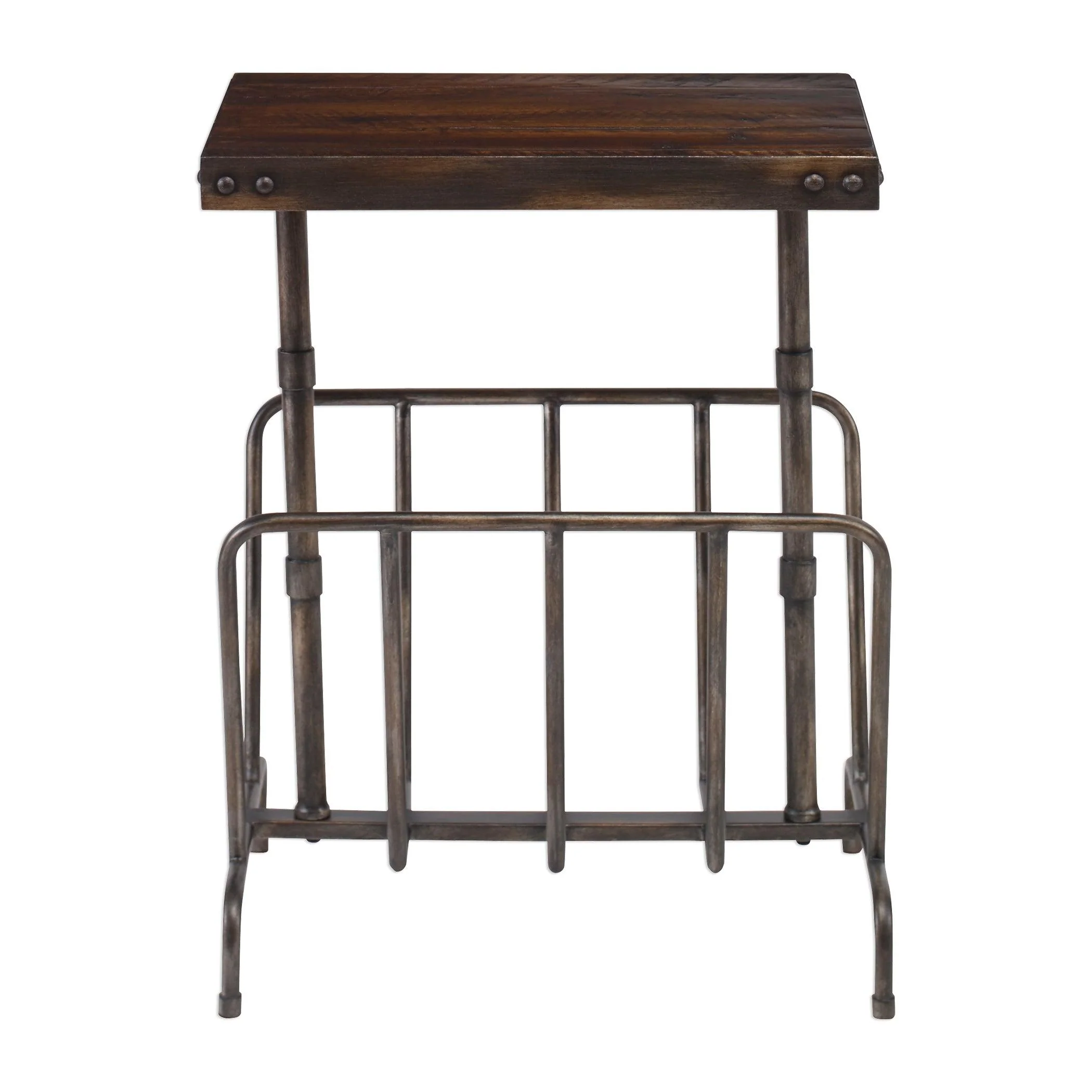 SONORA INDUSTRIAL MAGAZINE ACCENT TABLE - Frankwebs