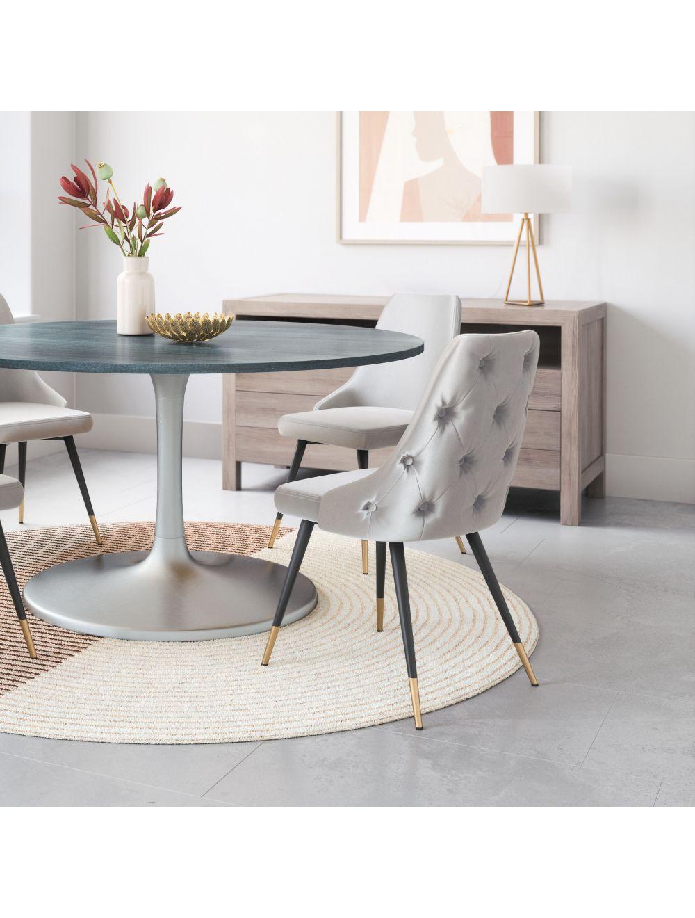 Piccolo Dining Chair (Set of 2) Gray - Frankwebs