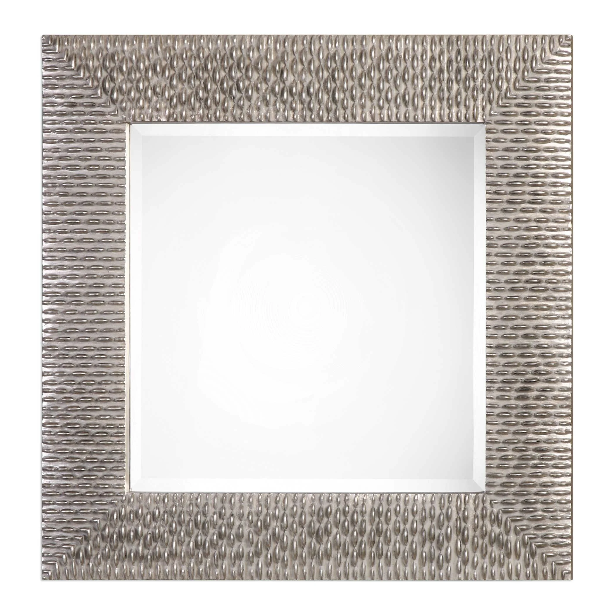 CRESSIDA DISTRESSED SILVER SQUARE MIRROR - Frankwebs