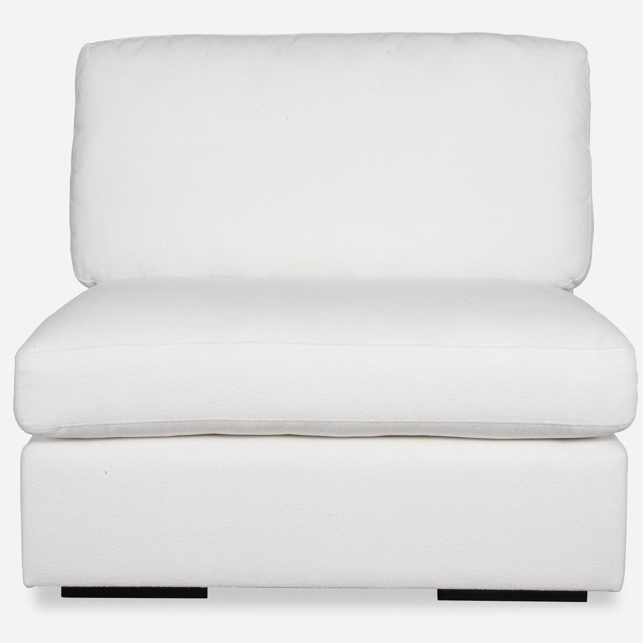 Refuge Armless Arctic White Sofa - Frankwebs