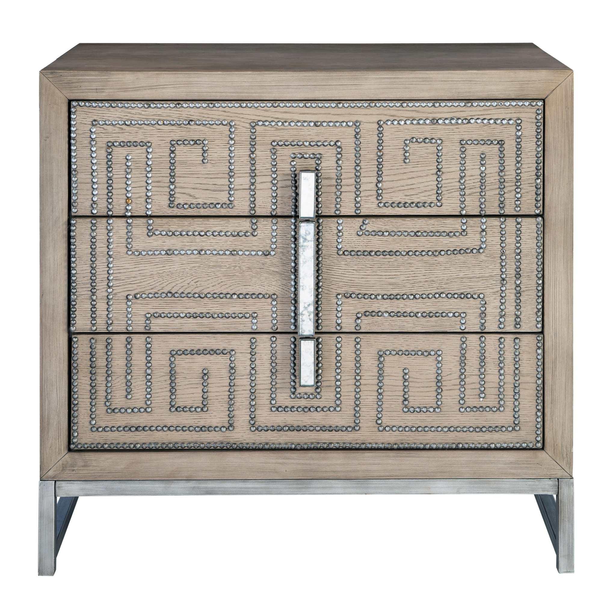 DEVYA GRAY OAK ACCENT DRAWERS - Frankwebs