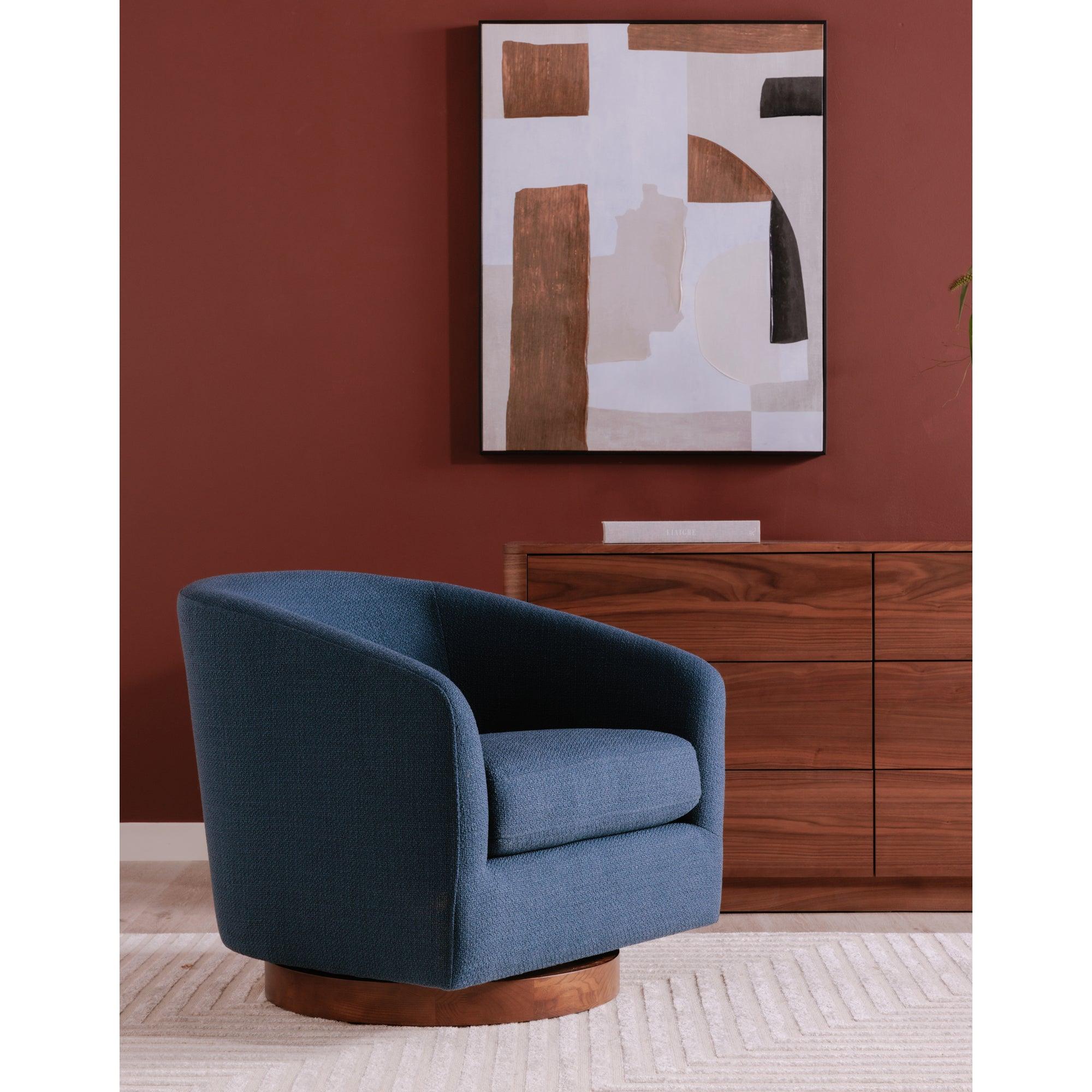 Oscy Swivel Chair Dark Atlantic - Frankwebs