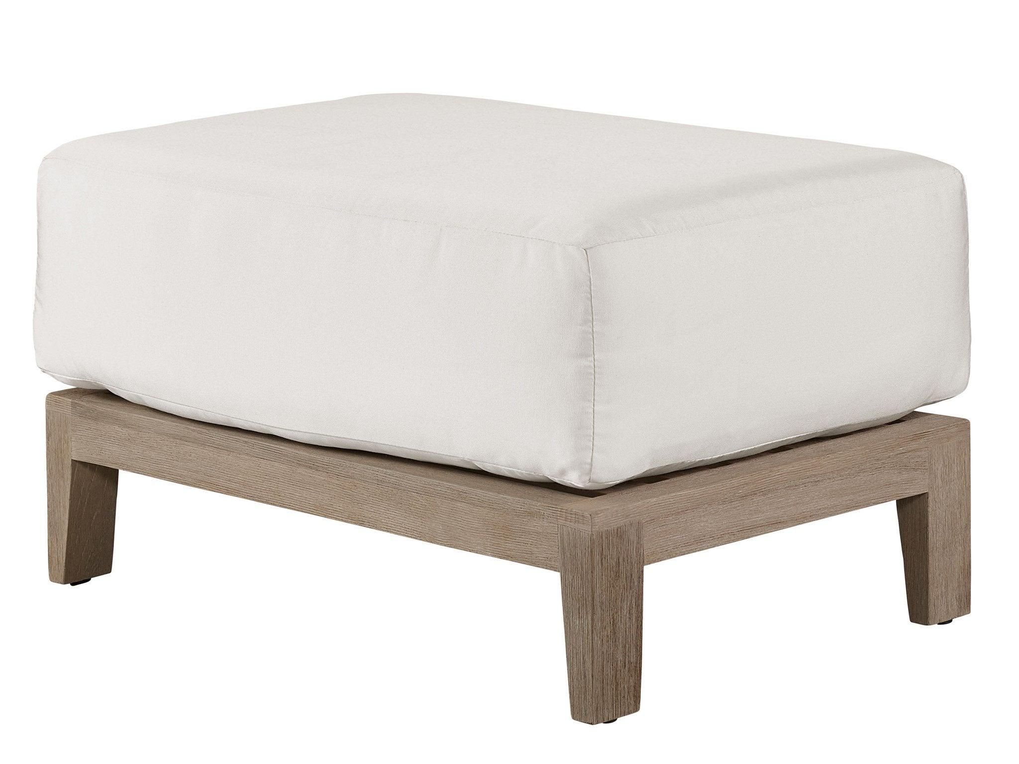 Outdoor La Jolla Teak Ottoman - Frankwebs