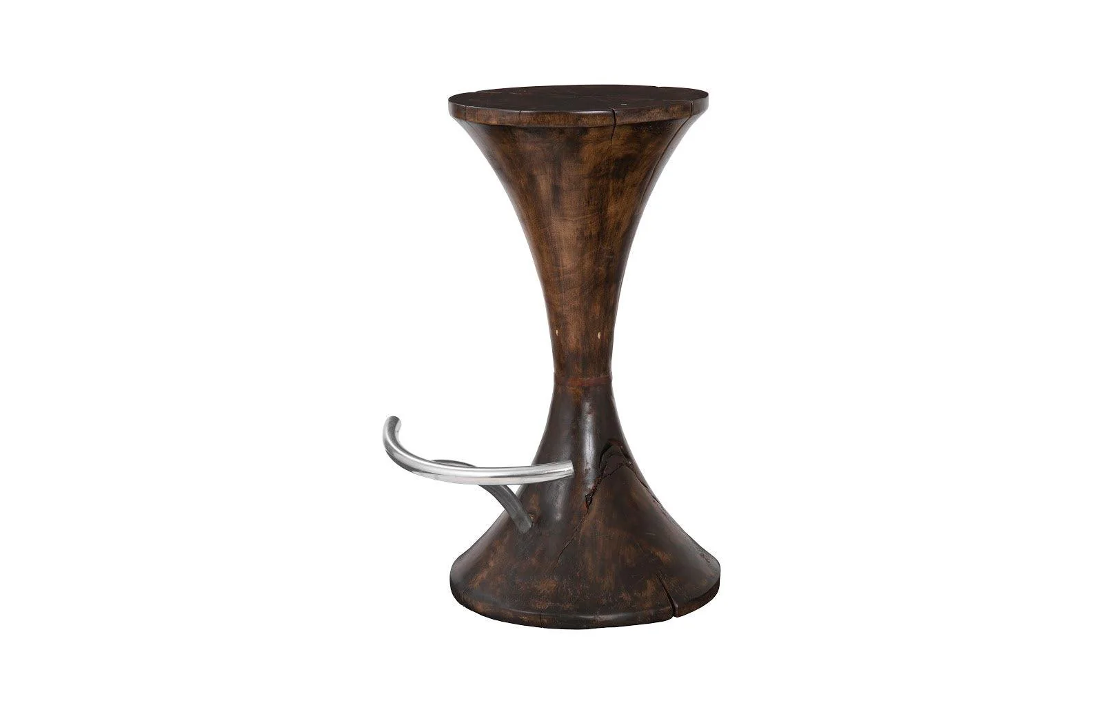 Marley Bar Stool, Perfect Brown, Stainless Steel Foot Rest - Frankwebs