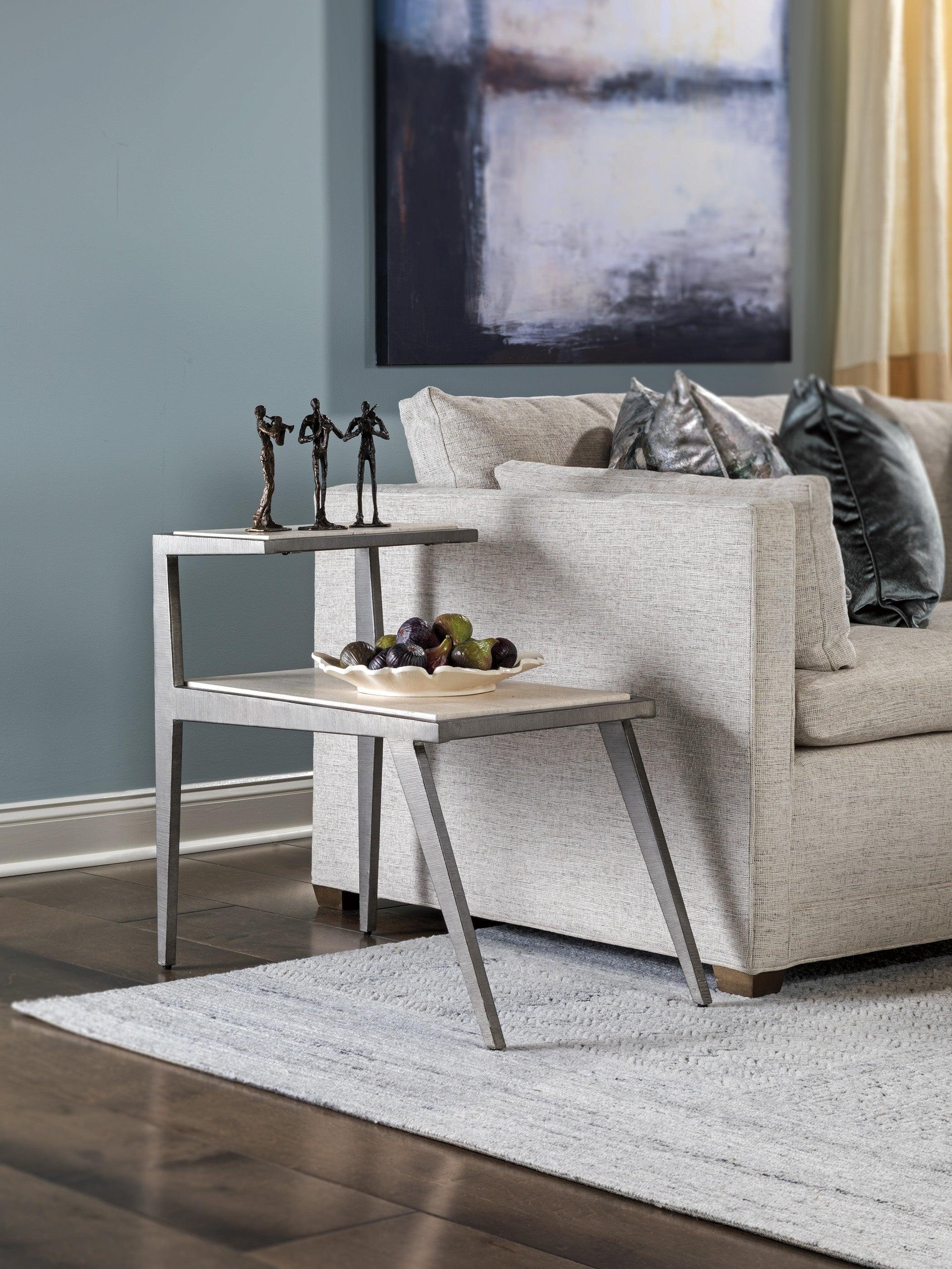 Signature Designs Adamo Silver Gray Side Table - Frankwebs