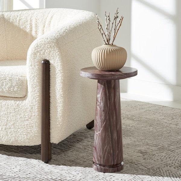 VALENTIA ROUND MARBLE ACCENT TABLE - Frankwebs
