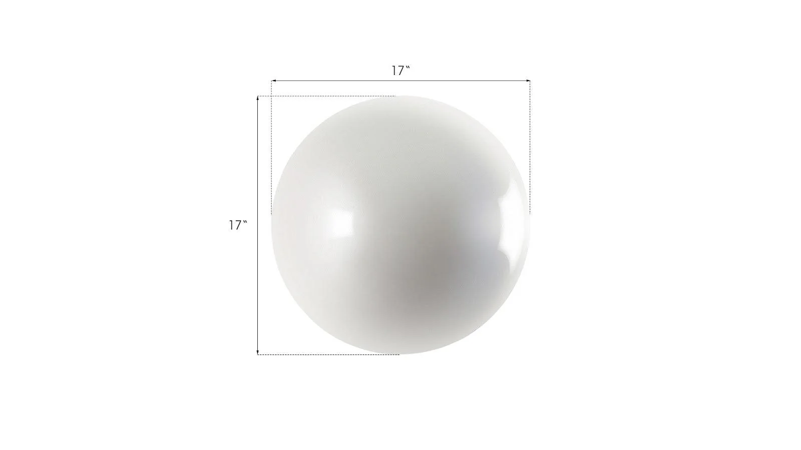 Ball on the Wall, Medium, Pearl White - Frankwebs